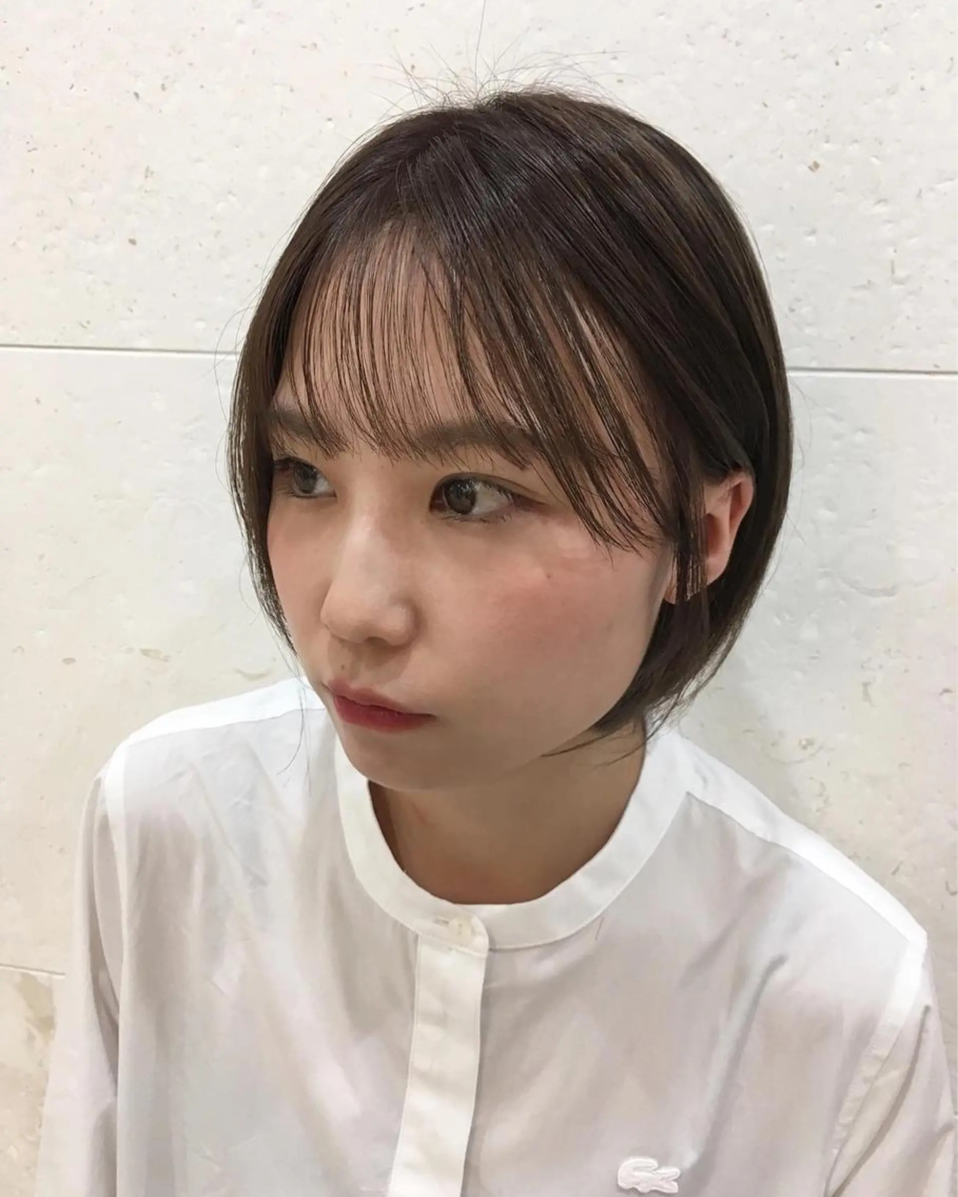 ショート カラー ベージュカラー ブリーチ カット ヘアカラー トリートメント 斉藤 貴也のヘアスタイル