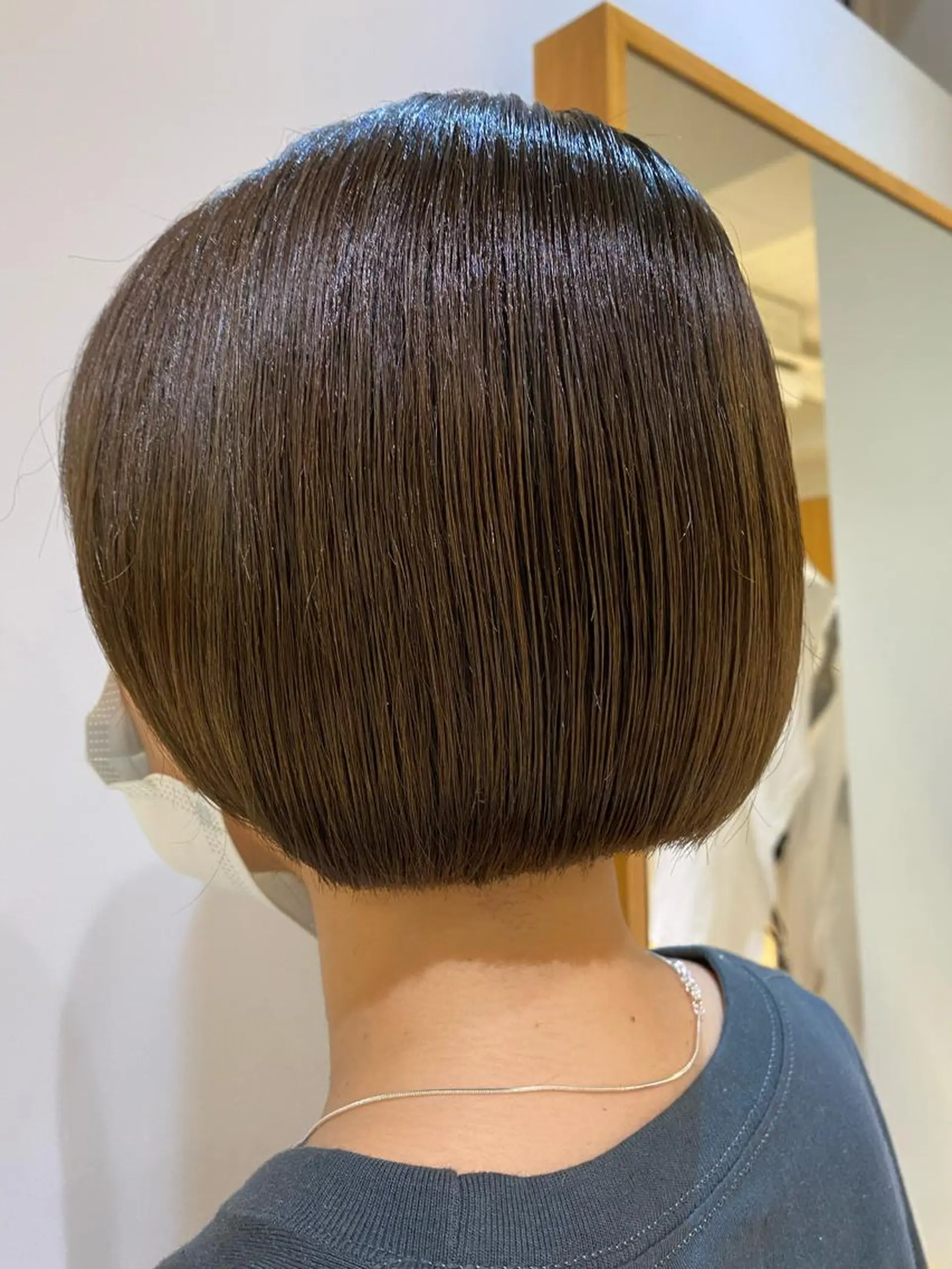 ショート ボブ 伸ばしかけ ショートヘア なみまきパーマ/ボブ パーマ🌼杉田 萌恵のヘアスタイル