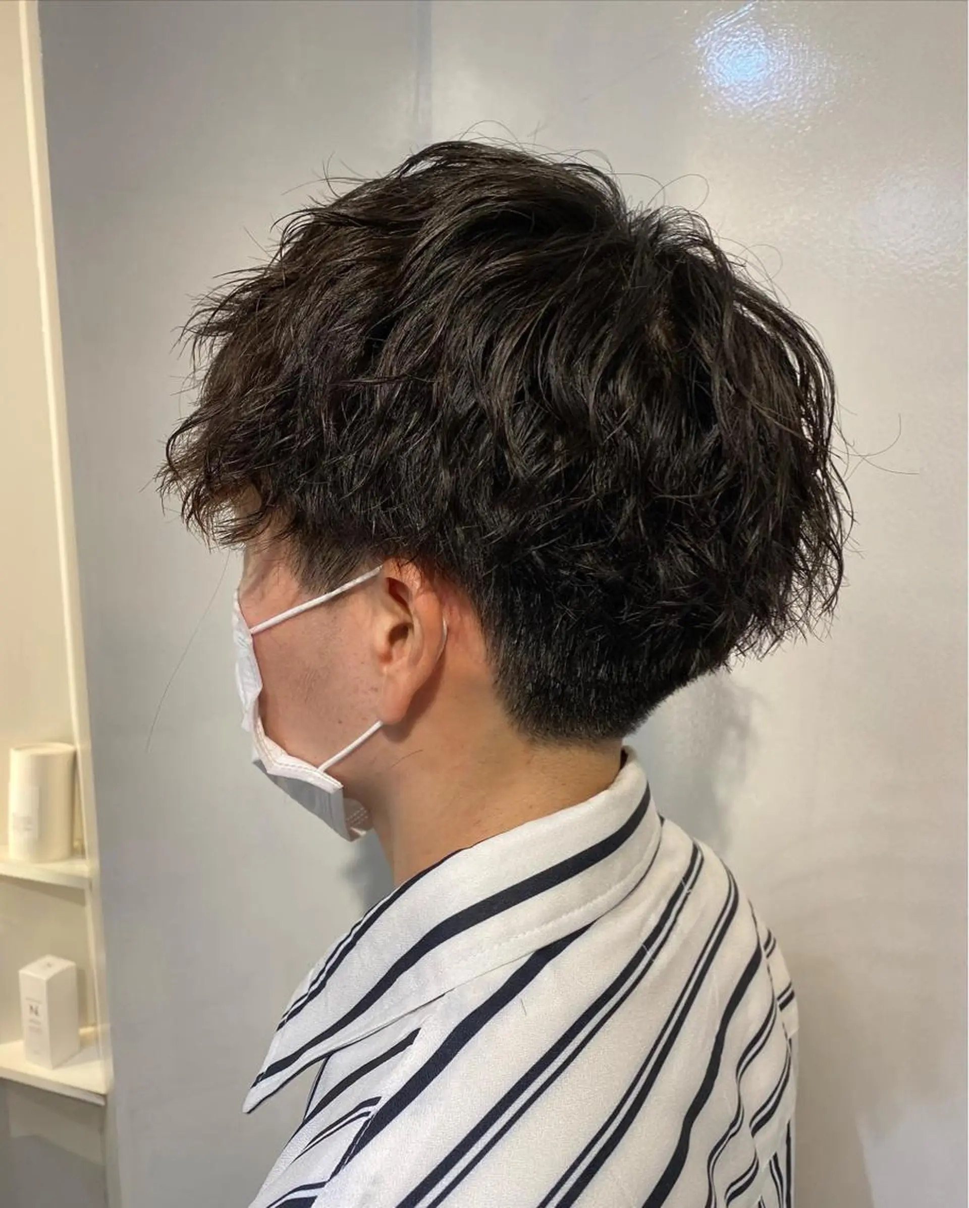 メンズ マッシュ カット パーマ 西山 恵太郎のヘアスタイル