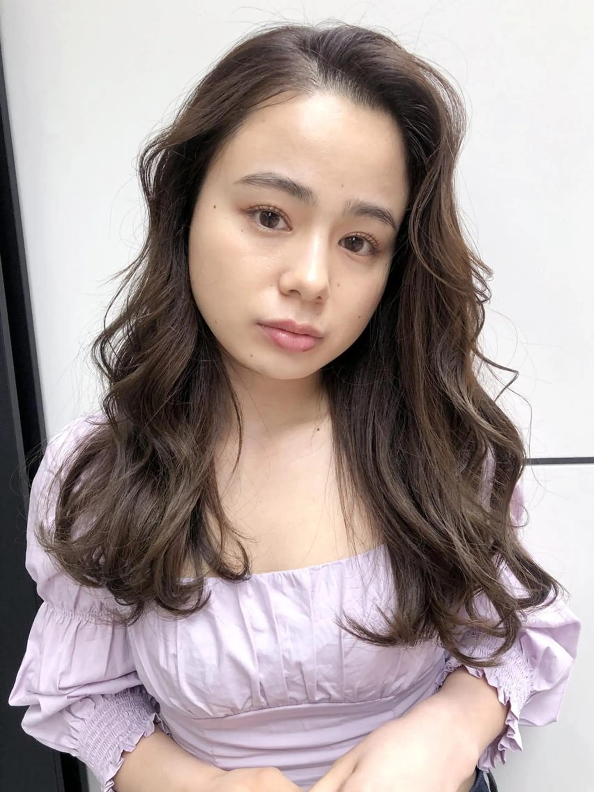 ロング カラー パーマ ヘアアレンジ ITbyALBUM 中野店のヘアスタイル