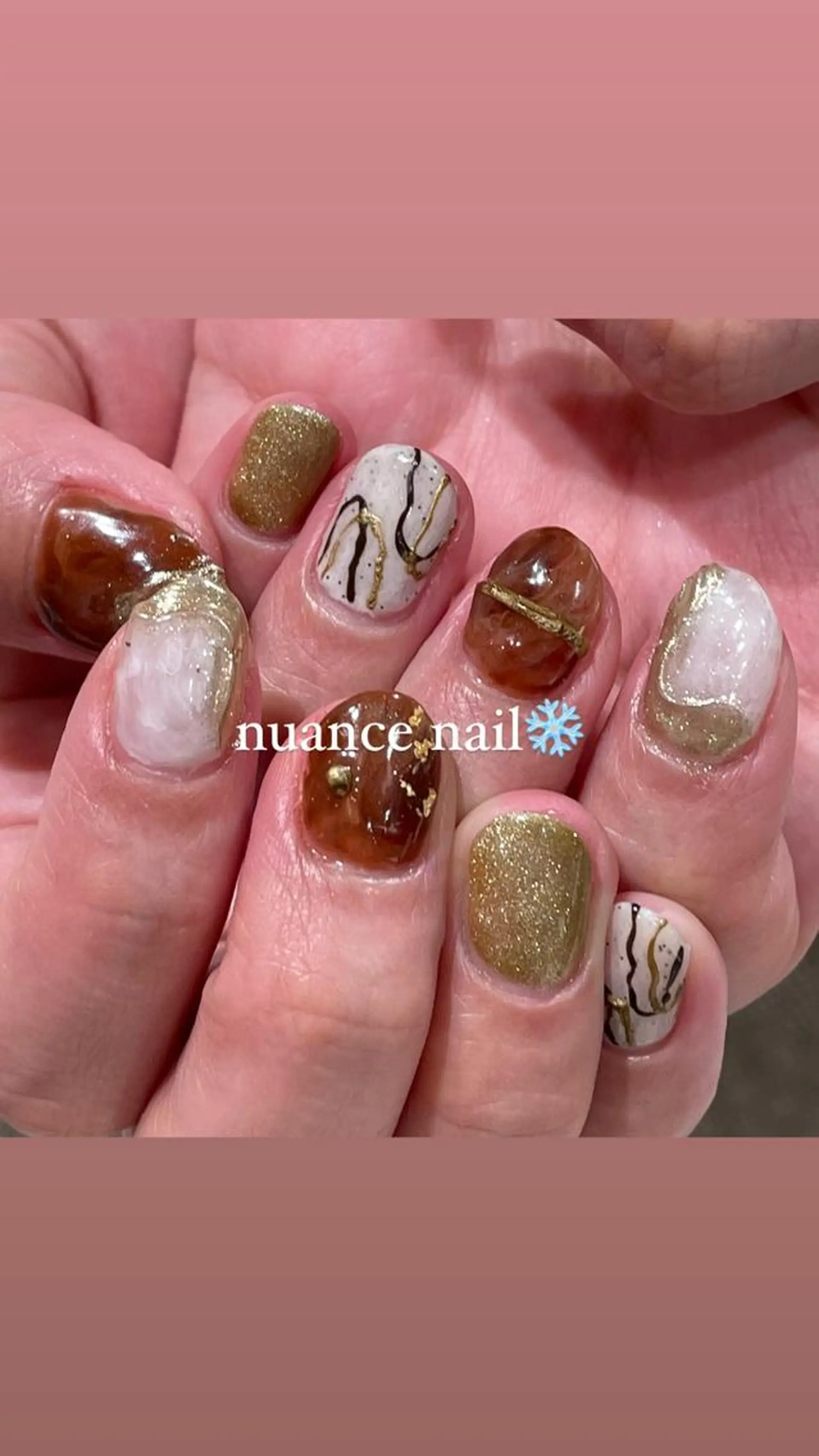 ネイル ハンドネイル 淡色ネイル 🎀moeのネイルデザイン