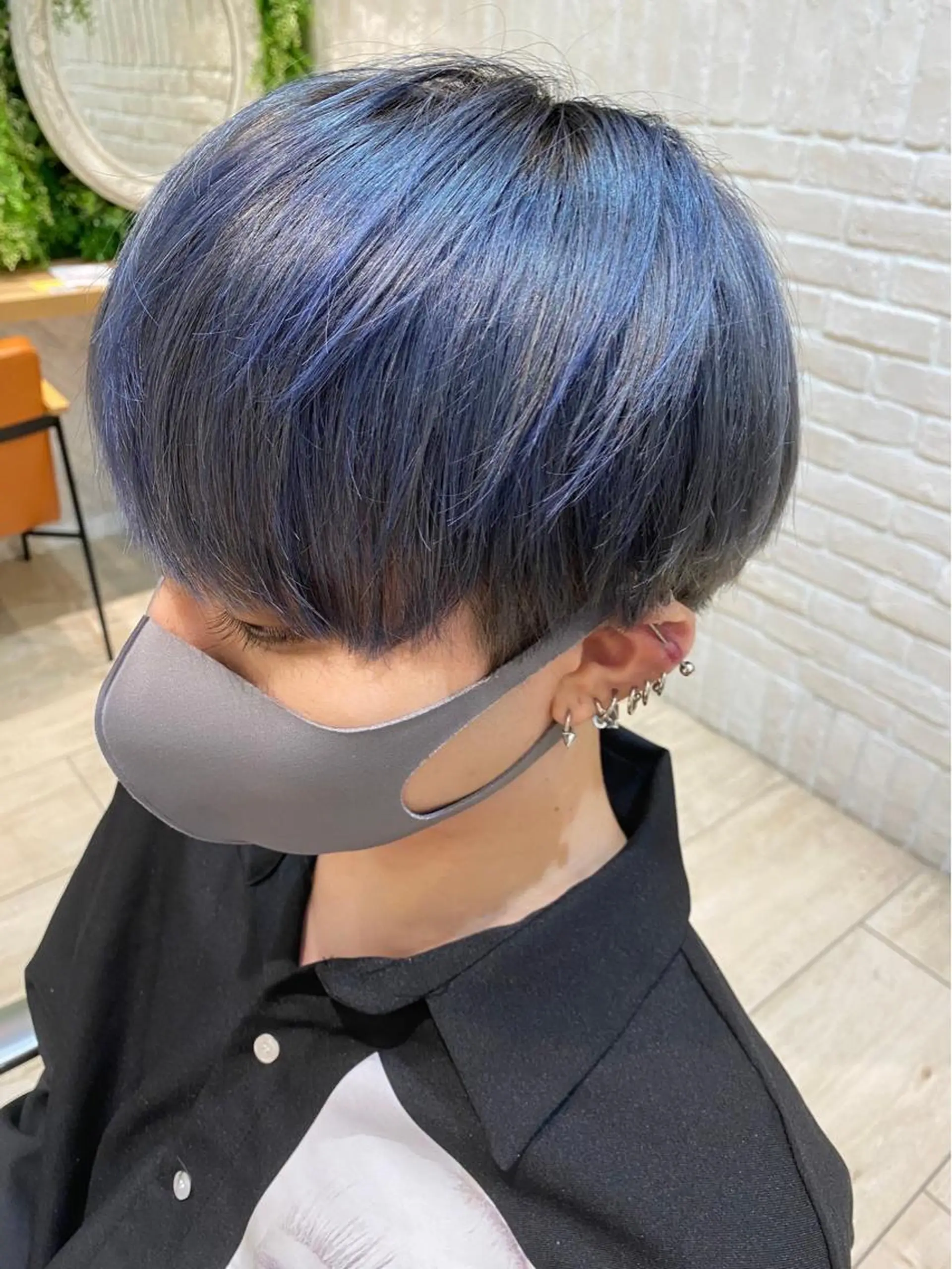 ショート カラー メンズ ヘアカラー ヘッドスパ 🎖️似合わせメンズ パーマ🎖️カネキのヘアスタイル