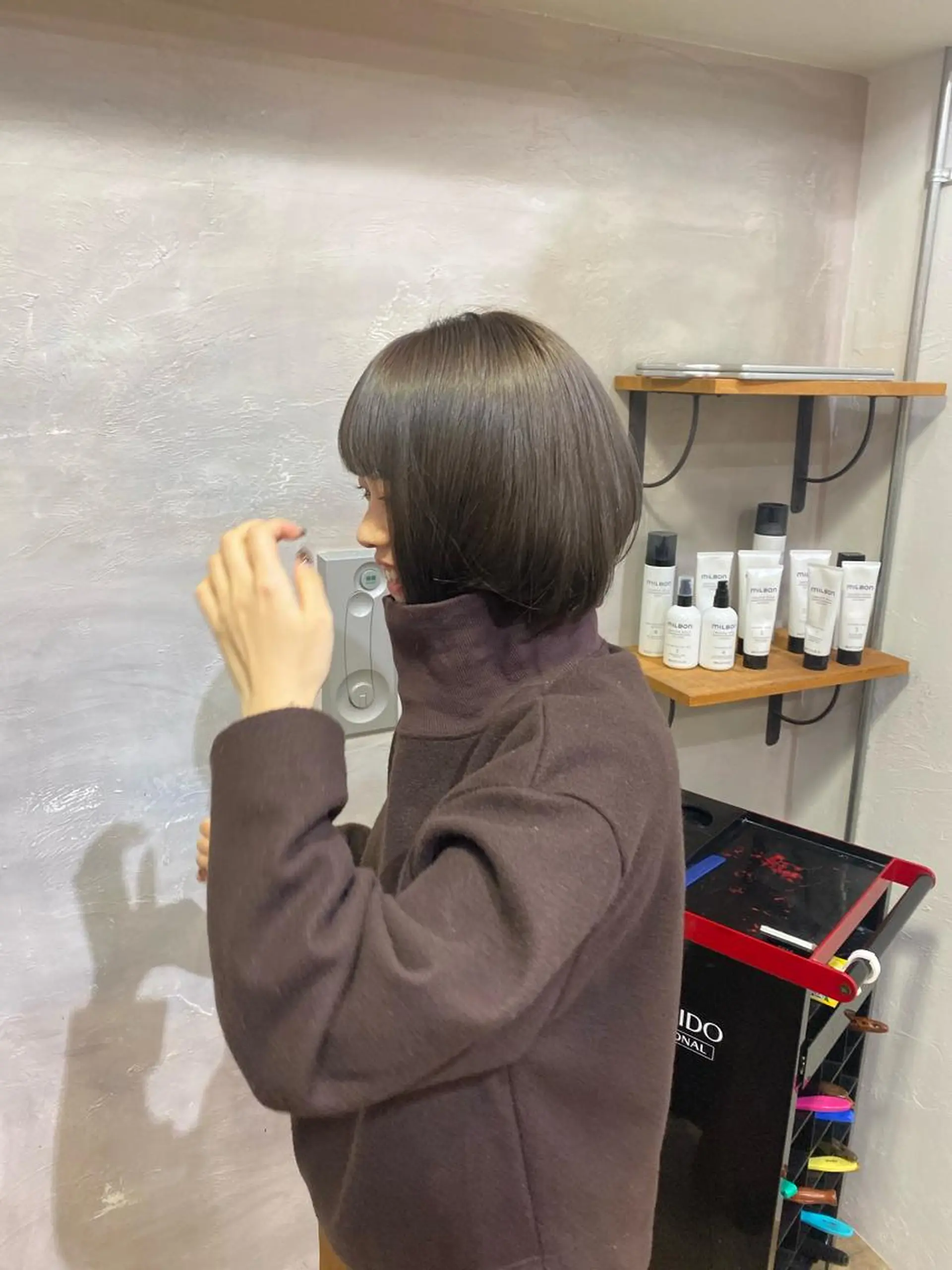 カラー 透明感カラー LORE福岡天神 韓国/ブリーチのヘアスタイル