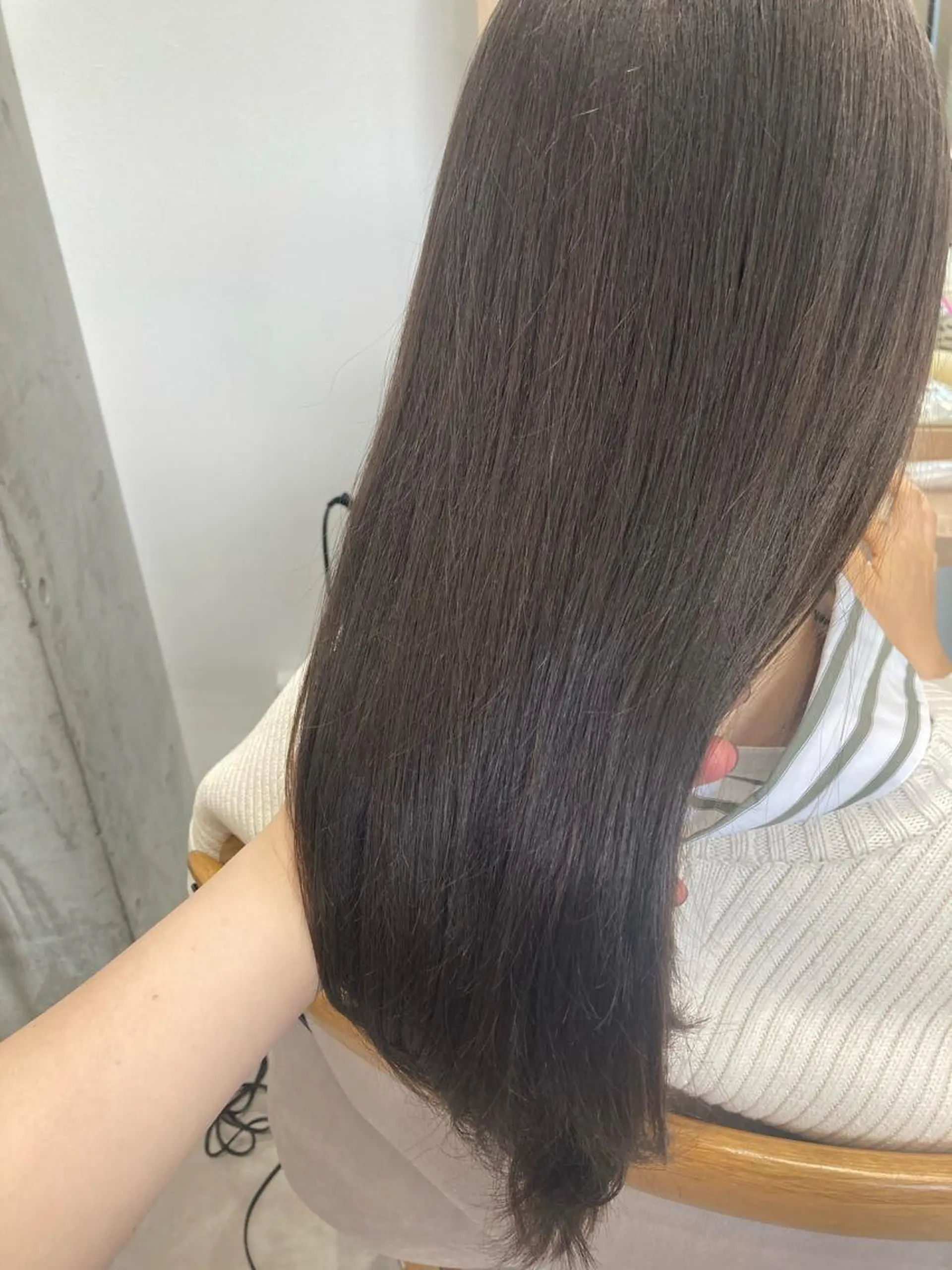 セミロング カット ヘアカラー トリートメント ✨色持ちの良い艶 カラー✨蟹江真世のヘアスタイル