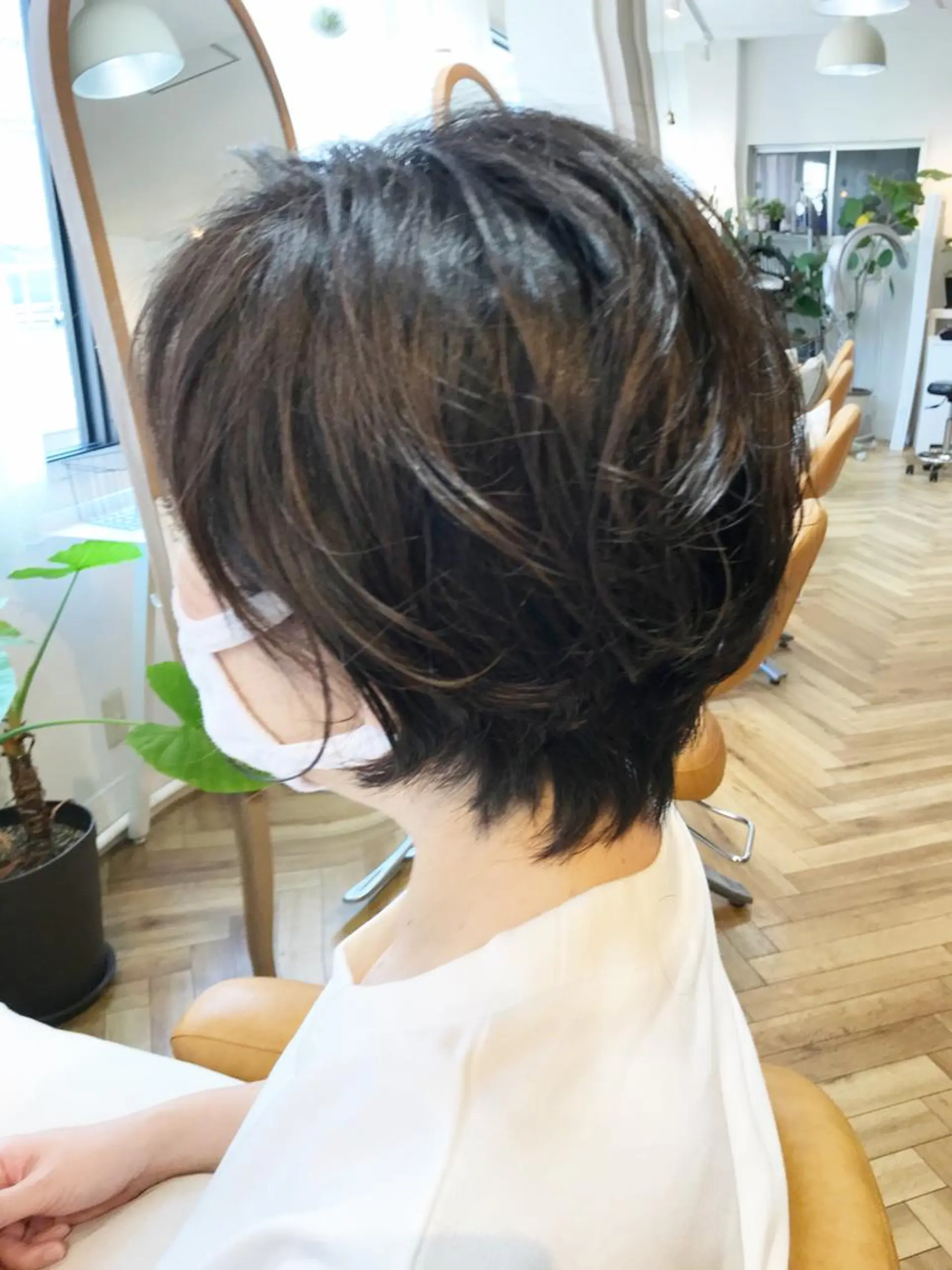 ショート パーマ 中野 雅子のヘアスタイル