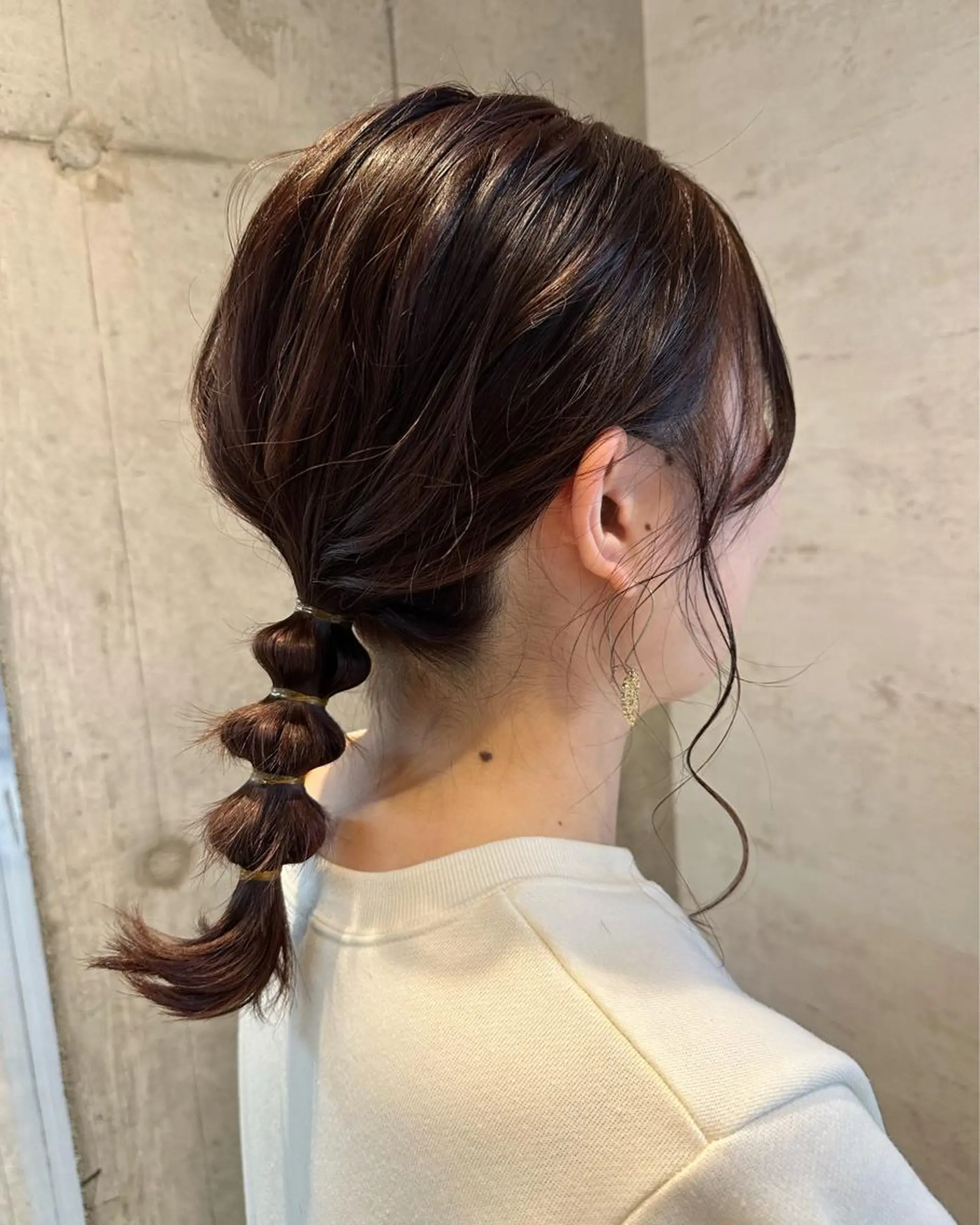 セミロング 女性に人気♪ はやしほのかのヘアスタイル