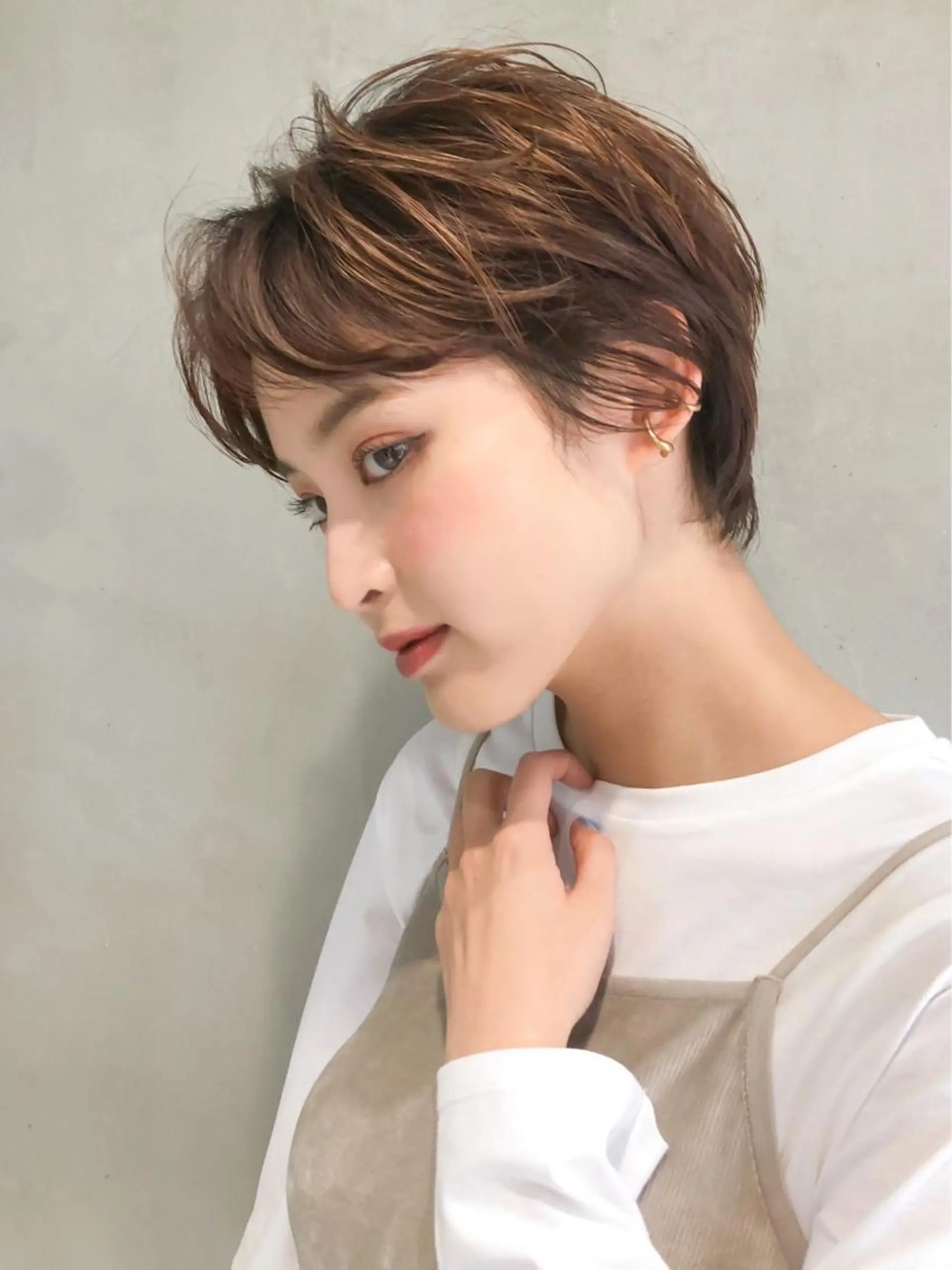 ショート MUSASHI ブリーチカラー◎のヘアスタイル