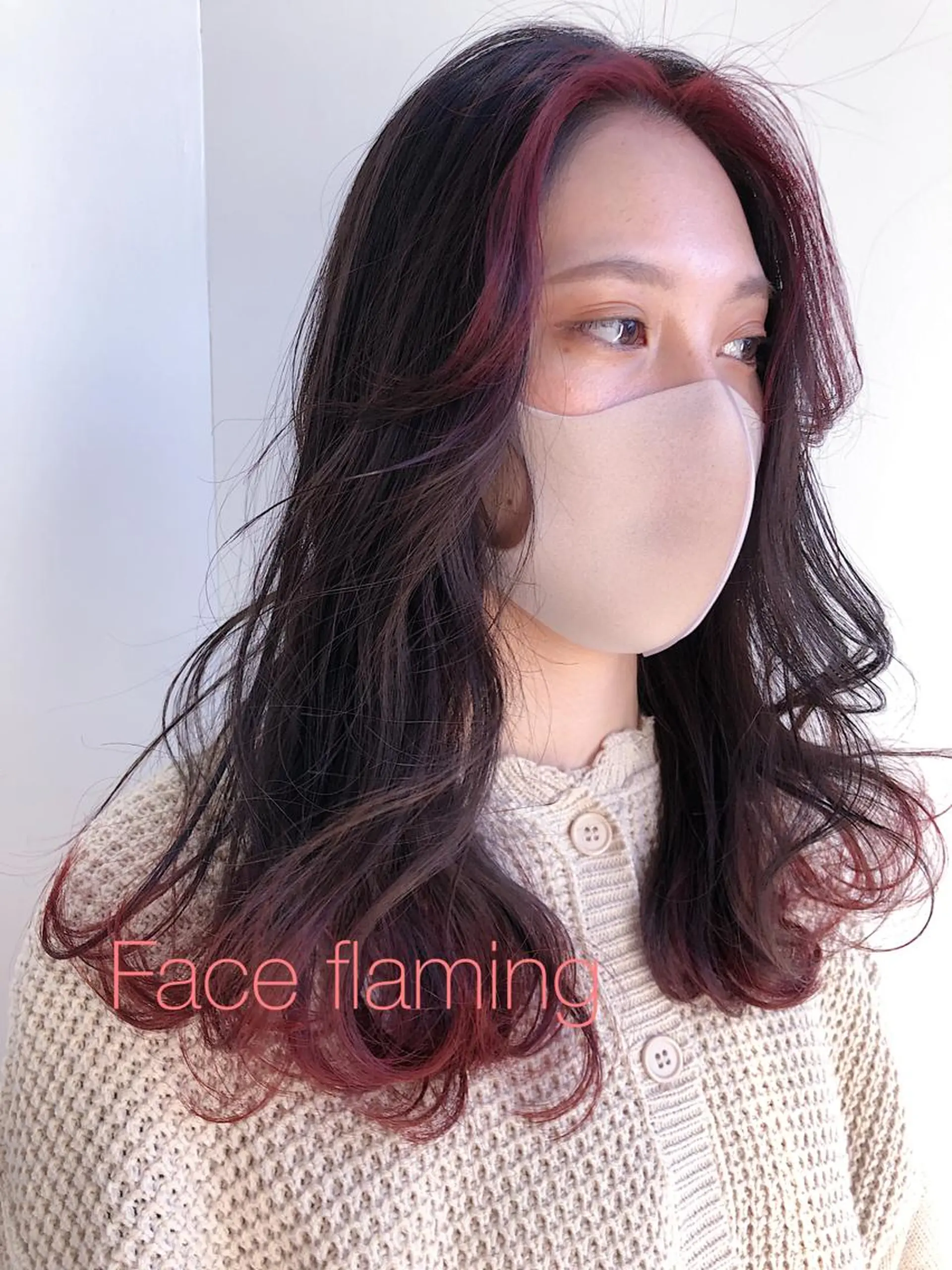 ミディアム カラー パーマ 💖美髪矯正💖 辻未侑のヘアスタイル