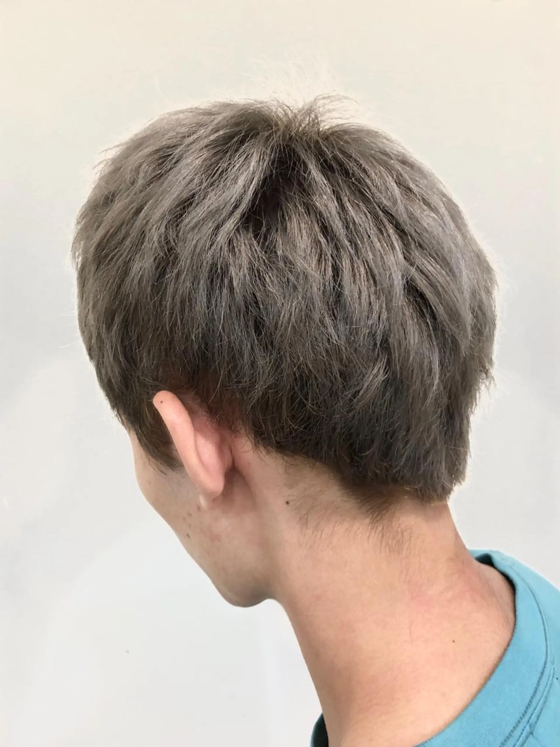 ショート カラー ヘアアレンジ メンズ アッシュ アッシュグレー アッシュグレージュ グレージュ メンズパーマ特化/ KAORU/店長のヘアスタイル