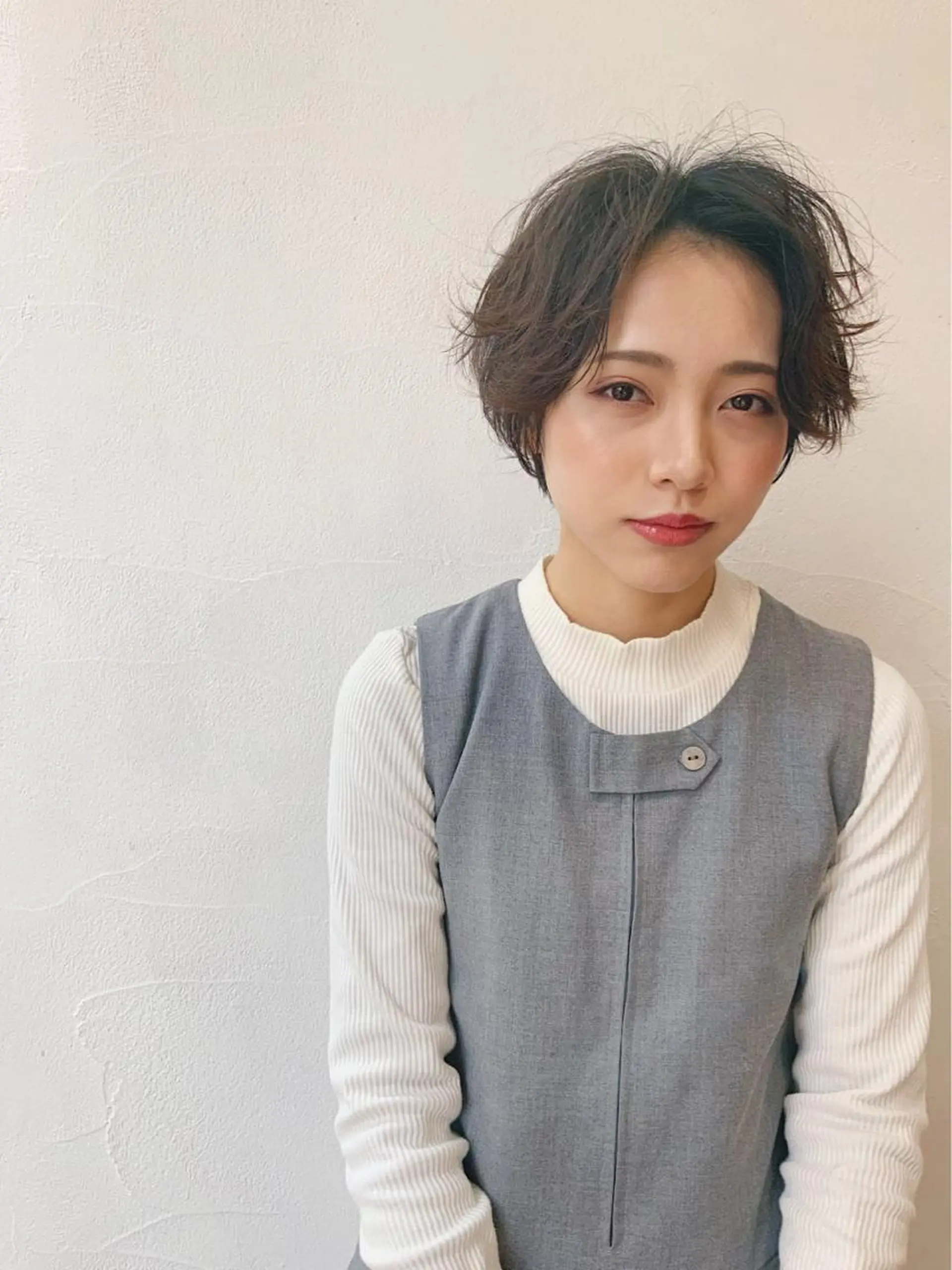 ショート カラー パーマ ショートヘア カット特化柏駅 徒歩3分LOUのヘアスタイル