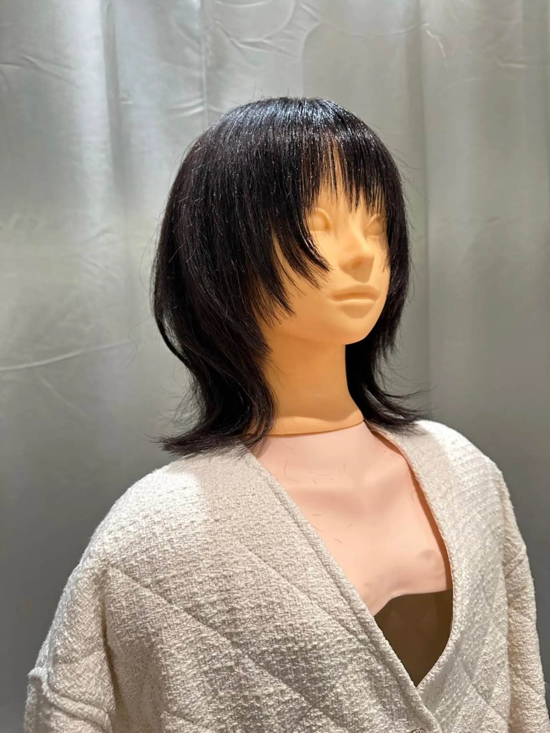 ミディアム 顔周りカット ウルフカット macaron郡山駅前店所属・北田 千鶴のヘアスタイル