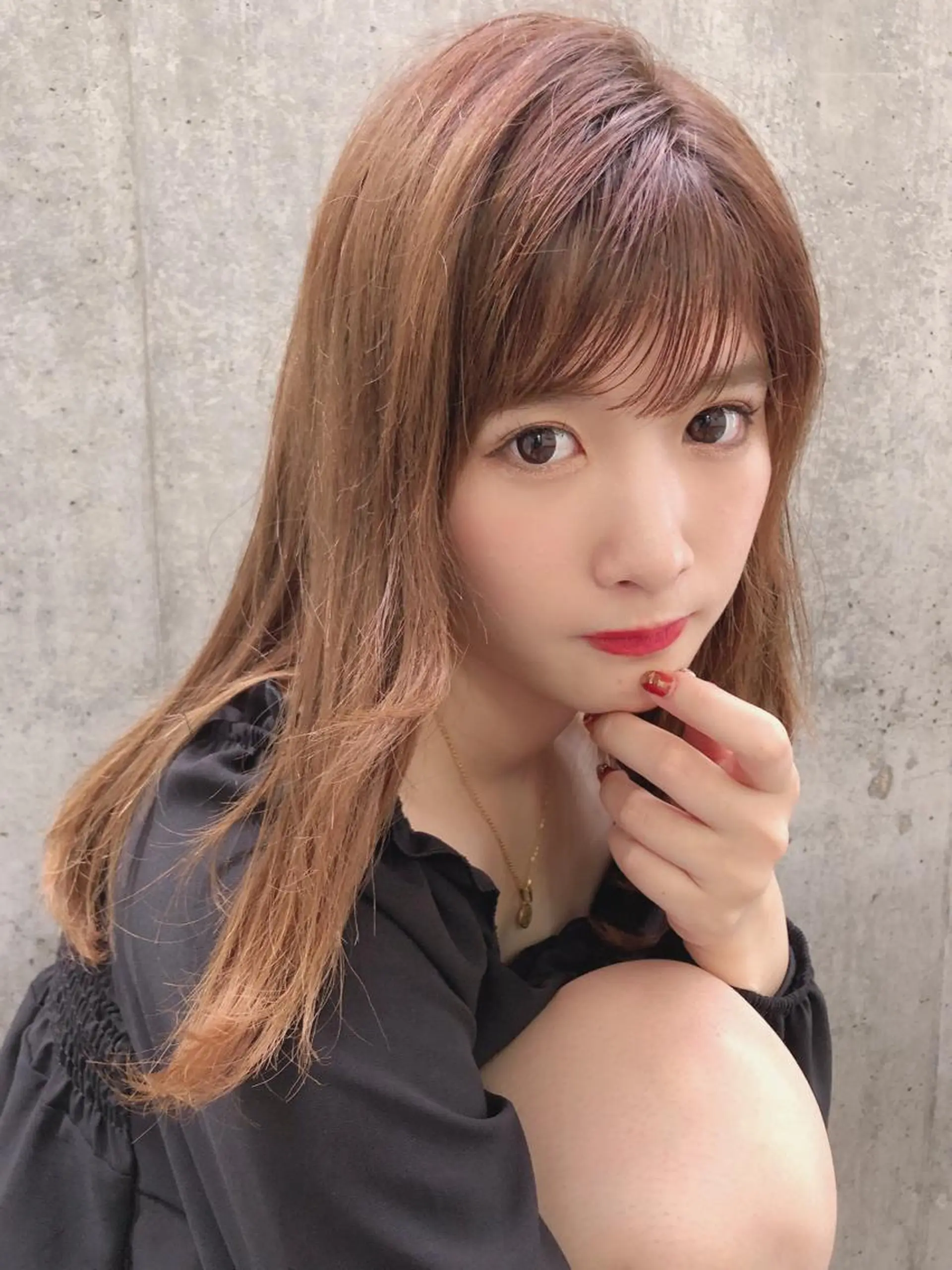 ロング カラー 店長/mao/ 前髪/顔周りカットのヘアスタイル