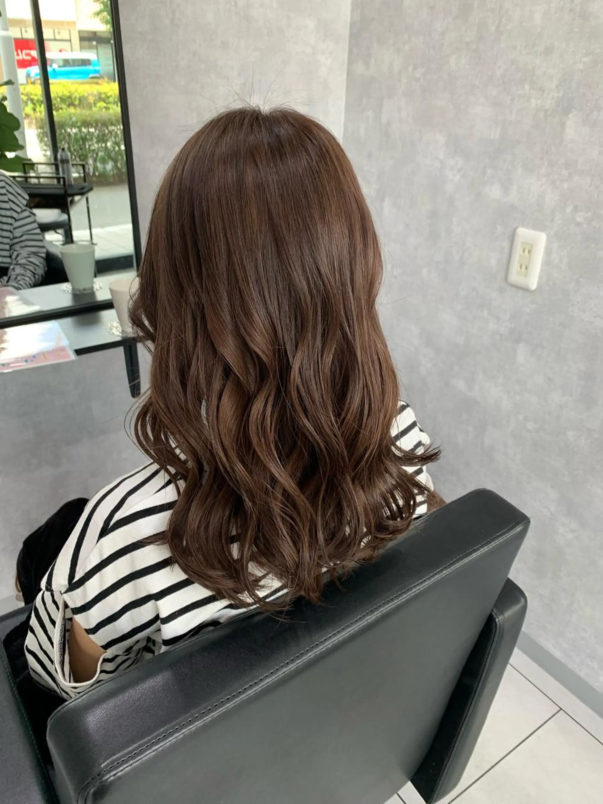 セミロング カット ヘアカラー トリートメント 中川/縮毛矯正/ 高羽　克明のヘアスタイル