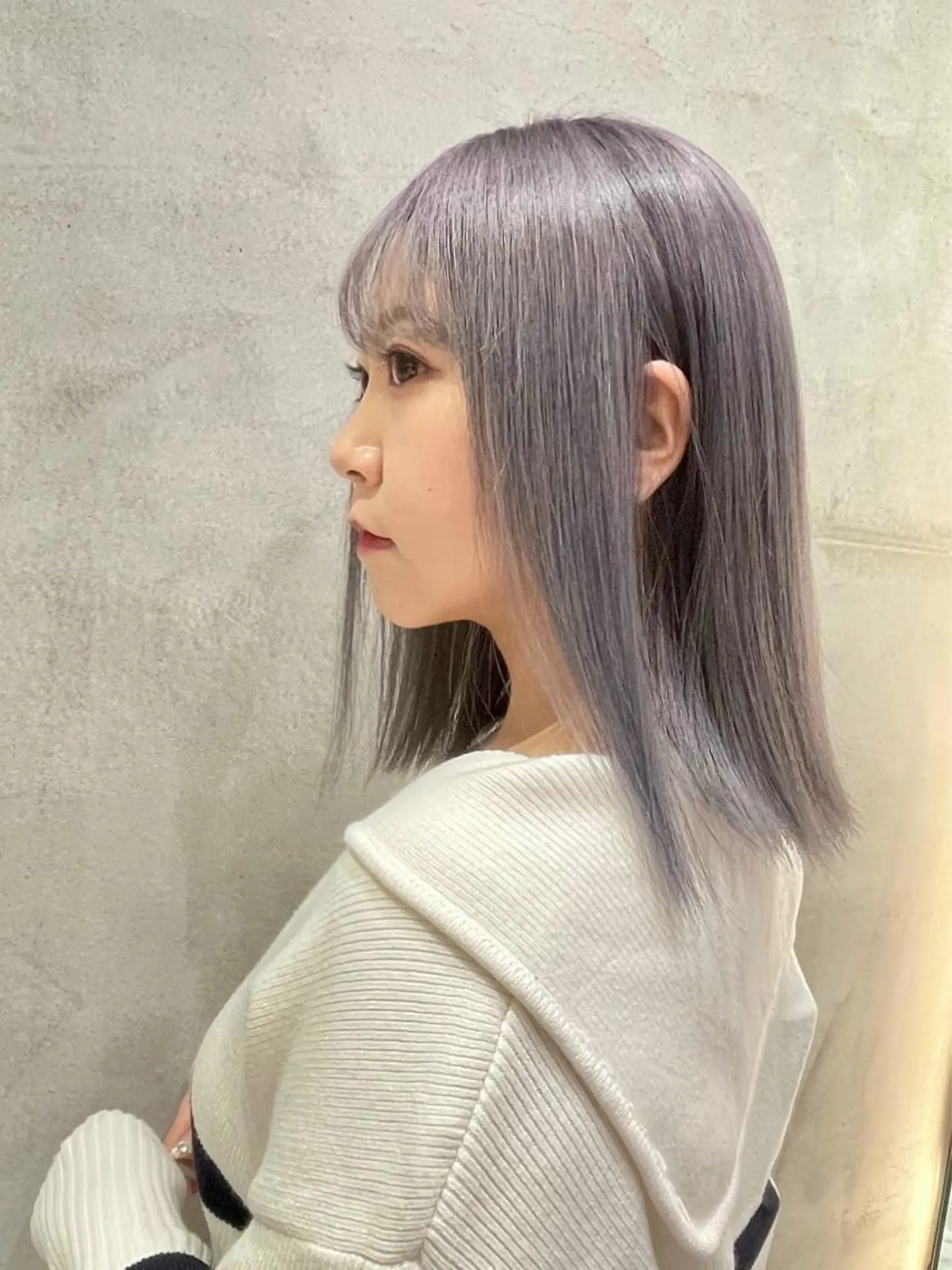 カラー ベージュカラー ダブルカラー グレージュ ヘアカラー トリートメント 本田 奈穂美のヘアスタイル