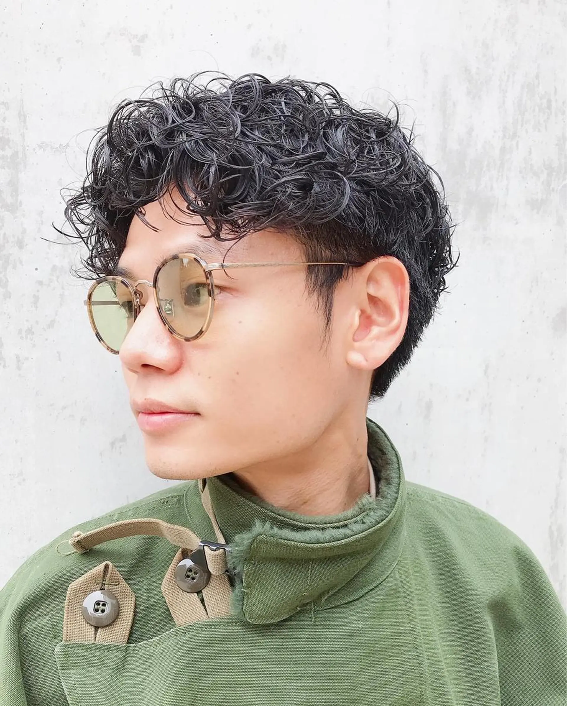 ショート パーマ メンズ メンズパーマ ショートヘア カット ヘアカラー パーマ 縮毛矯正 トリートメント メンズパーマ タカキリョウのヘアスタイル