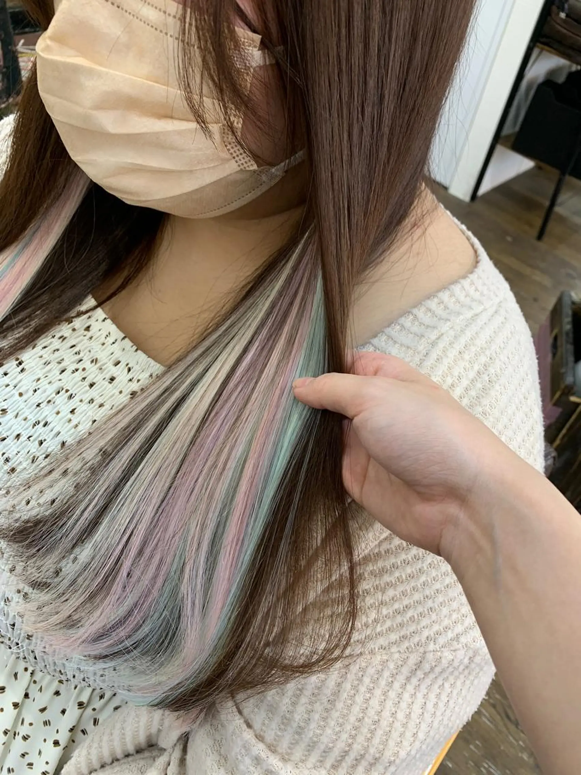 ロング カラー インナーカラー エクステ 🌸U-topia 🌸伊藤穂乃花🌸のヘアスタイル