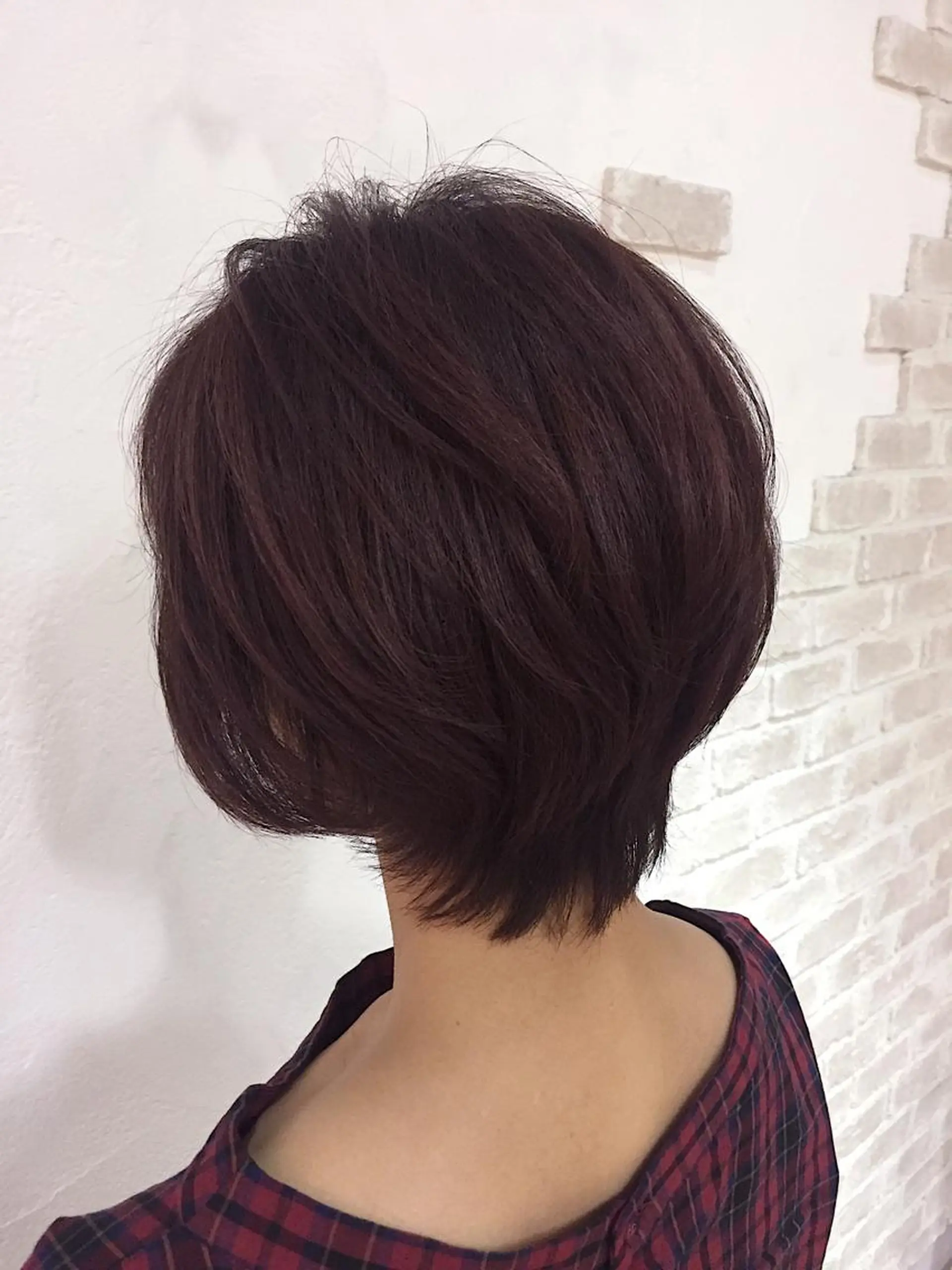 ショート カラー ヘアアレンジ ピンクカラー バイオレットカラー ショートヘア ハットリ /北習志野のヘアスタイル