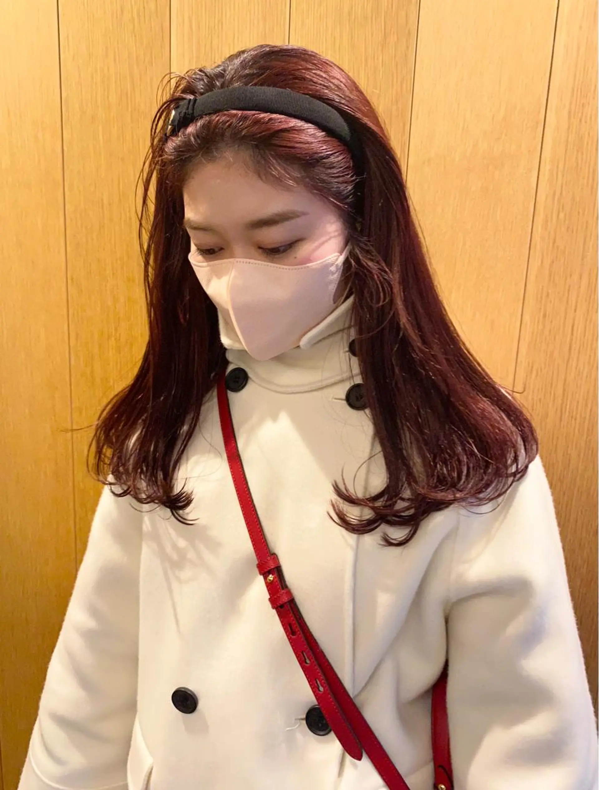 ロング カラー パーマ ヘアアレンジ 髪と音処　マトぺ所属・デザインカラー/ボブ ブリーチカラー/ユリのヘアスタイル