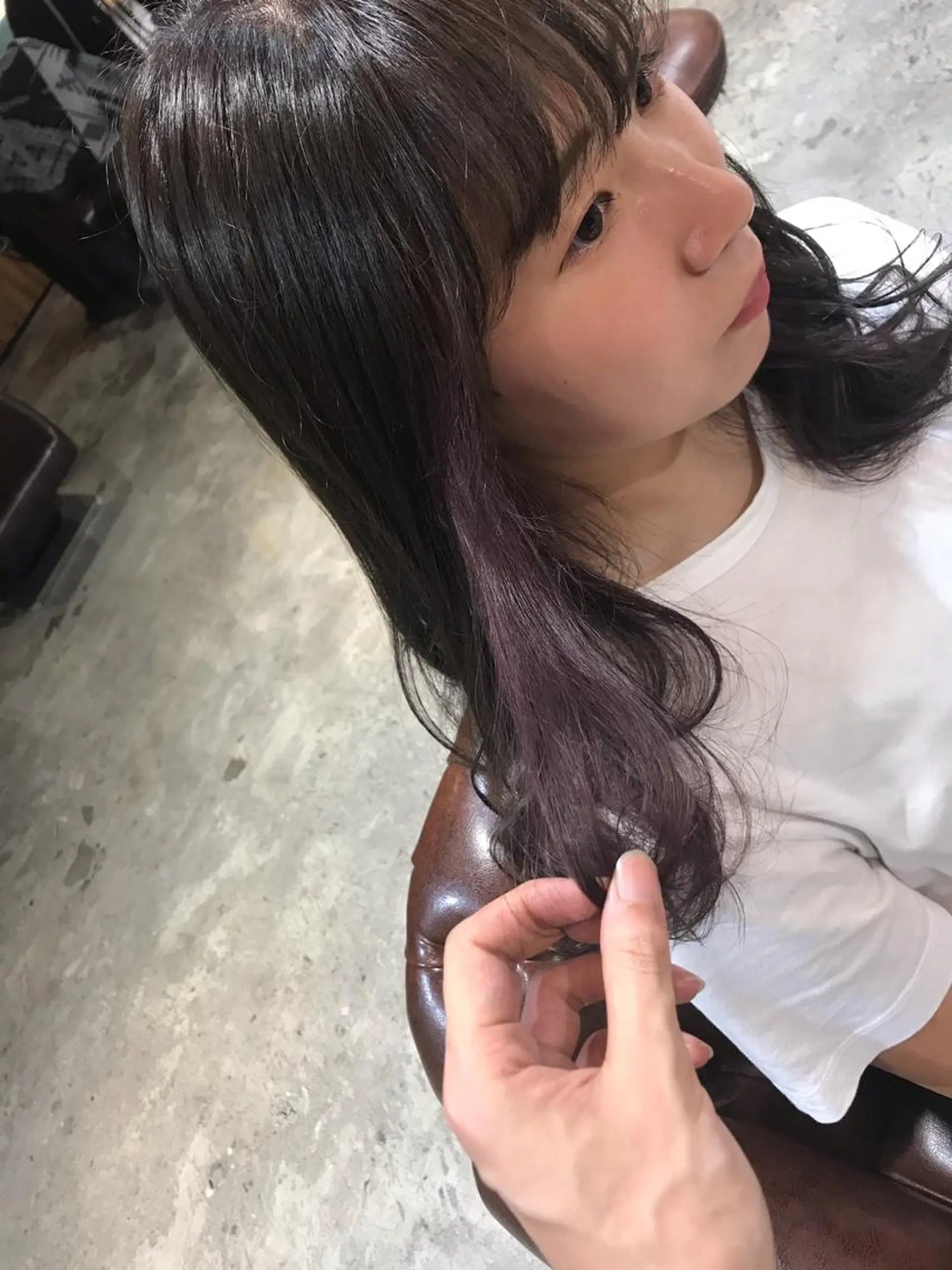 ロング カラー パーマ ヘアアレンジ メンズ キッズ グレージュ ラベンダーカラー ラベンダーグレージュ ラベンダーグレー Forest. -髪質改善-のヘアスタイル