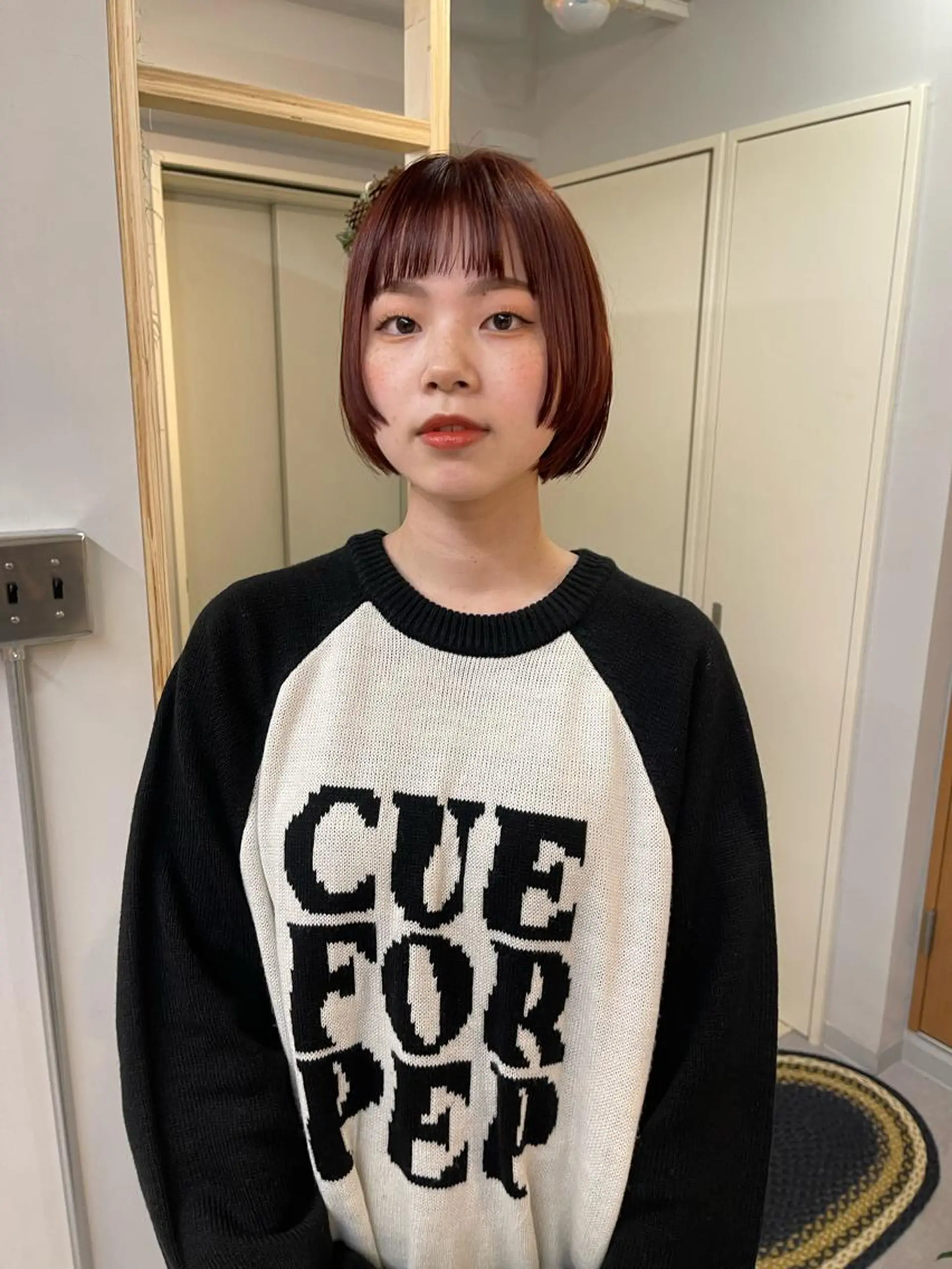 ショート カラー オレンジ オレンジレッド レッドカラー ボブ カット ヘアカラー トリートメント MEY HAIR / CURLYS所属・丁寧なカウンセリング 🌿KENTA🌿のヘアスタイル