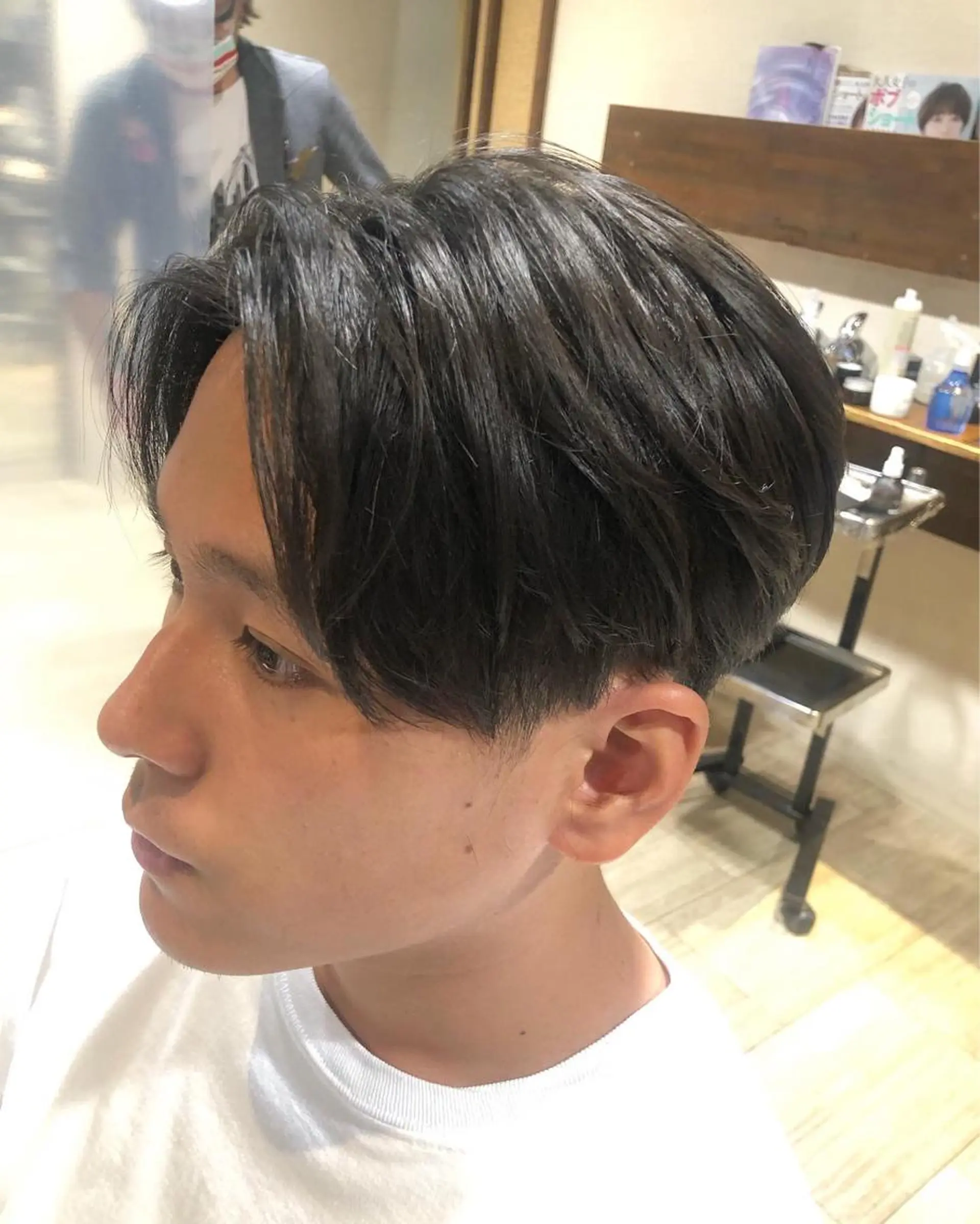 ショート メンズ センターパート カット パーマ/ハイトーン スパイキー/神田正紀のヘアスタイル