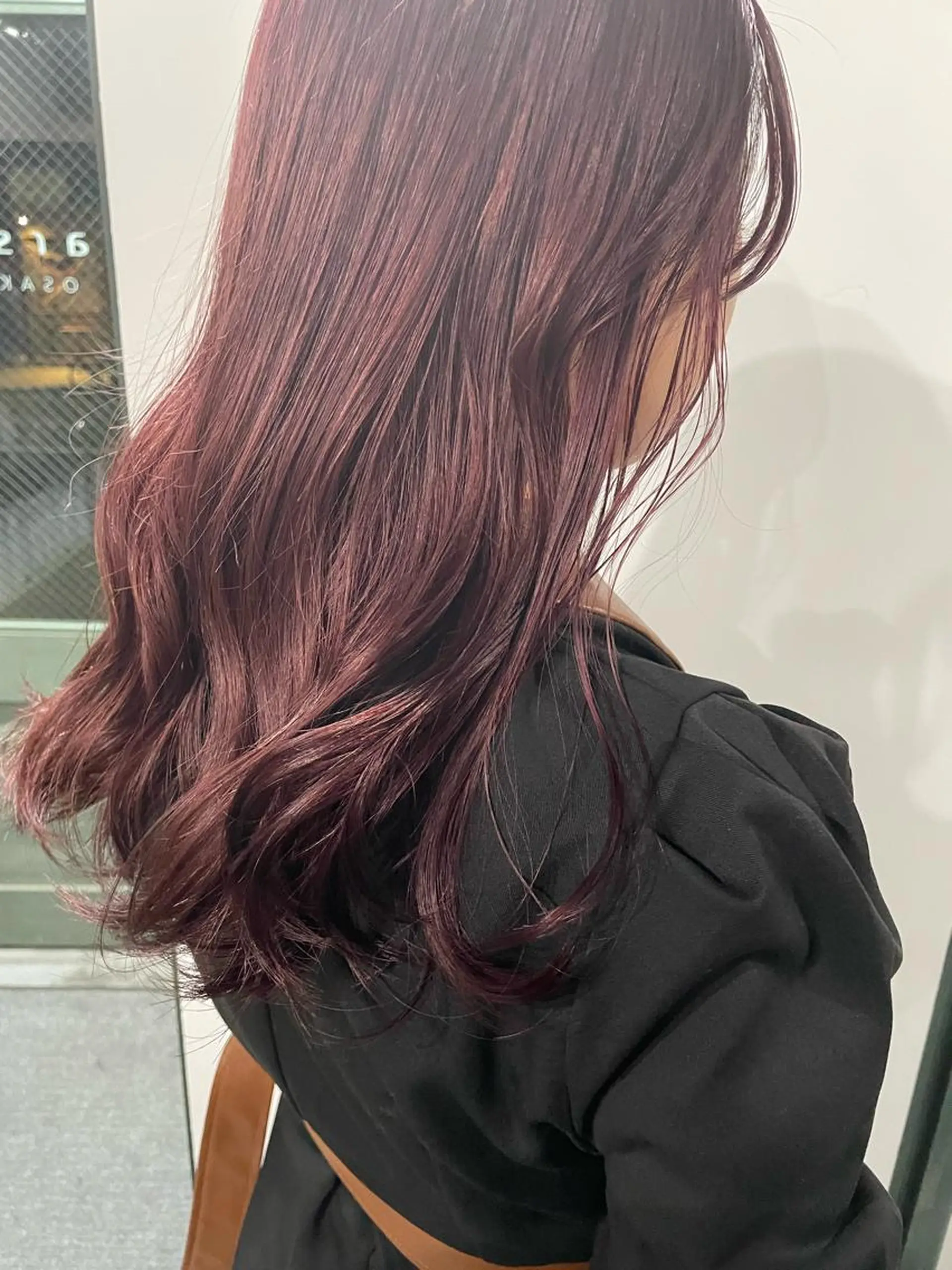 ロング カラー ブリーチ ブラウンカラー ピンクカラー ピンクブラウン Hana ♡ marshu梅田のヘアスタイル