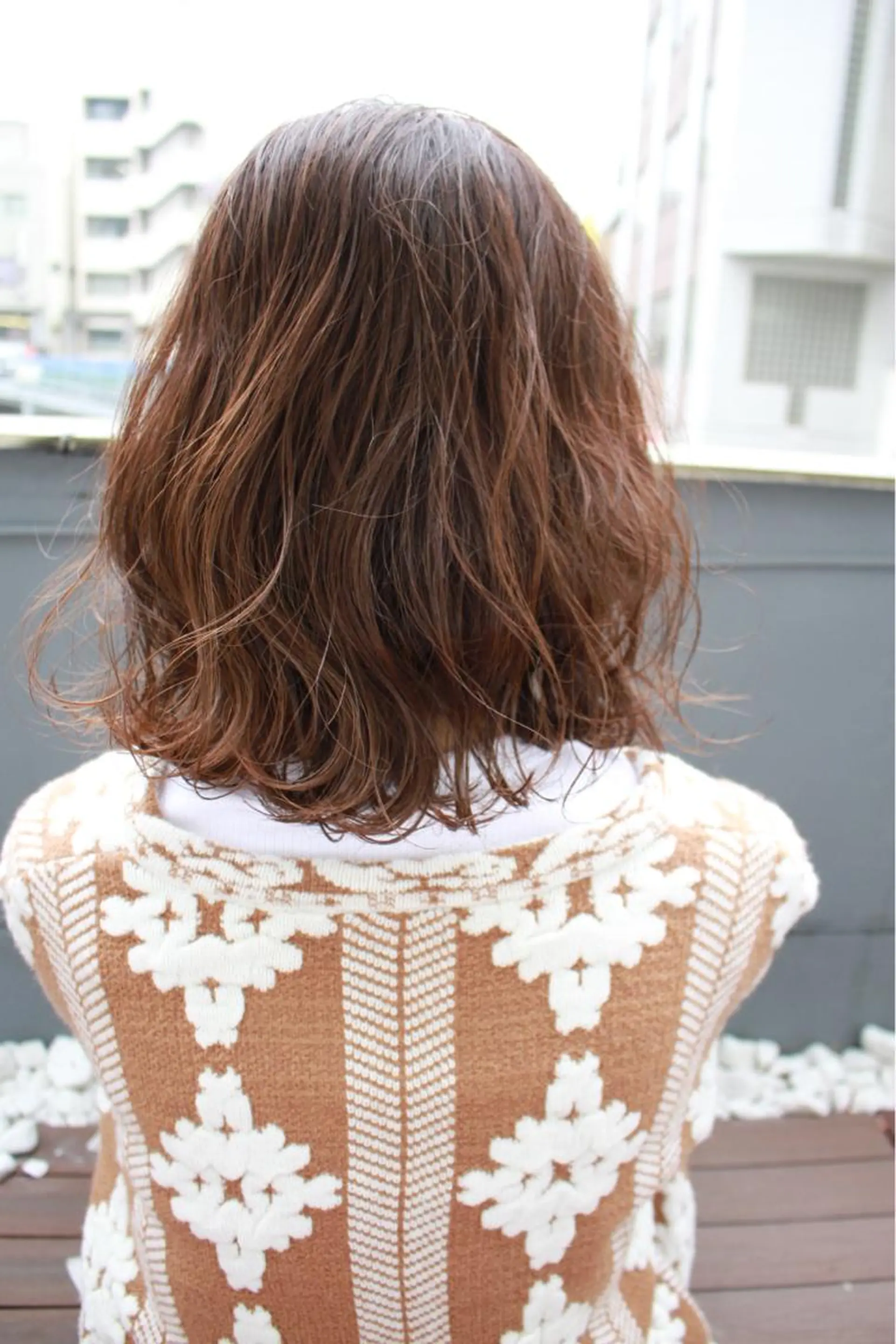 ミディアム カラー パーマ ハイライト/髪質改善 ans/黒木 和大のヘアスタイル