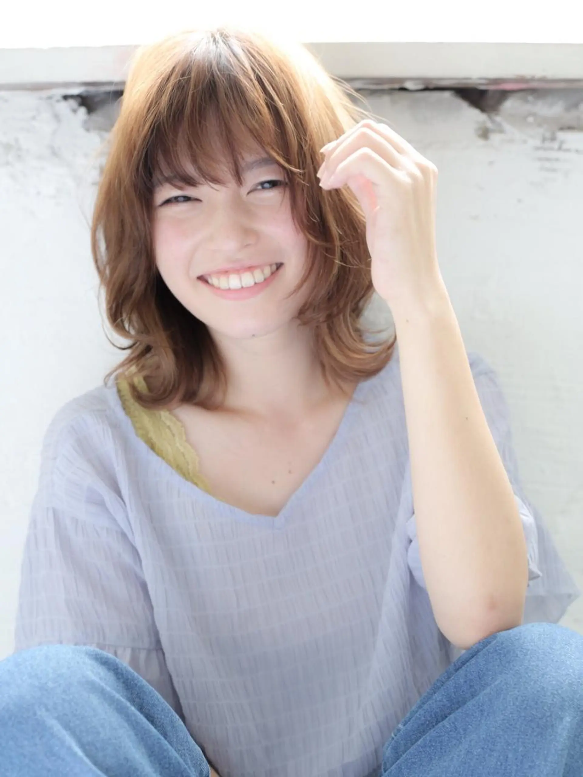 ミディアム 石渡このみ 🍊レイヤーカットのヘアスタイル