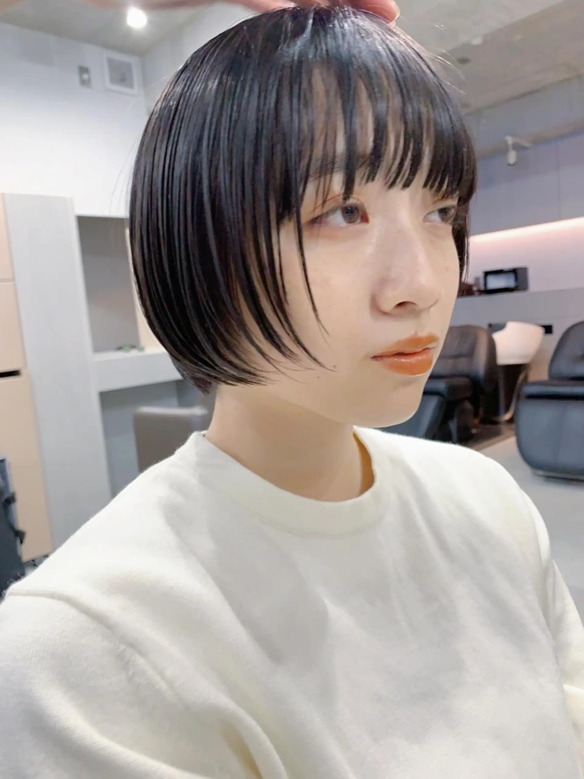 ショート カラー ボブパーマコテ巻き風 パーマNo1深江秀平のヘアスタイル