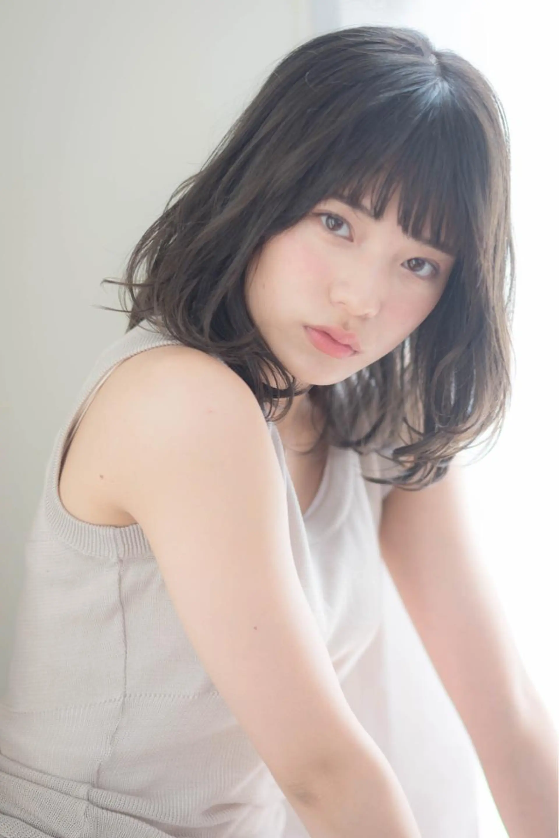 ミディアム カラー パーマ GO TODAY シェアサロン 原宿本店所属・ボブ/レイヤー/ パーマ/淀川 純のヘアスタイル