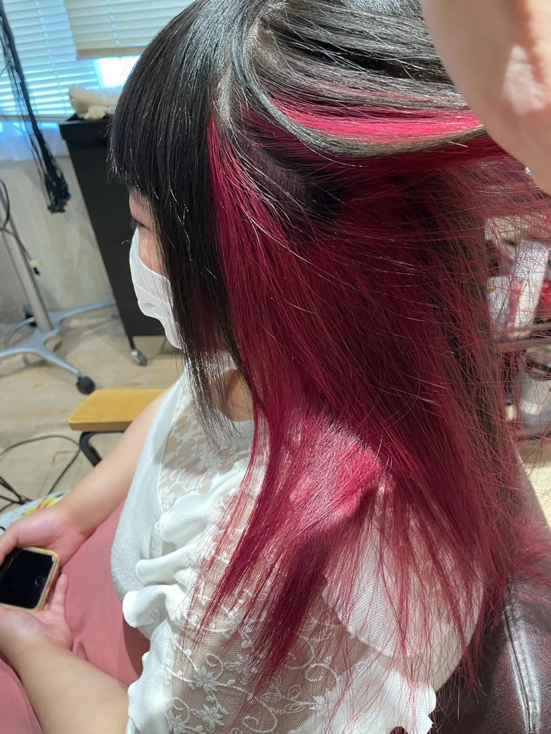 ロング カラー ブリーチ ピンクカラー ヘアカラー シェアサロン〜糸ito〜所属・Hiro ヒロのヘアスタイル