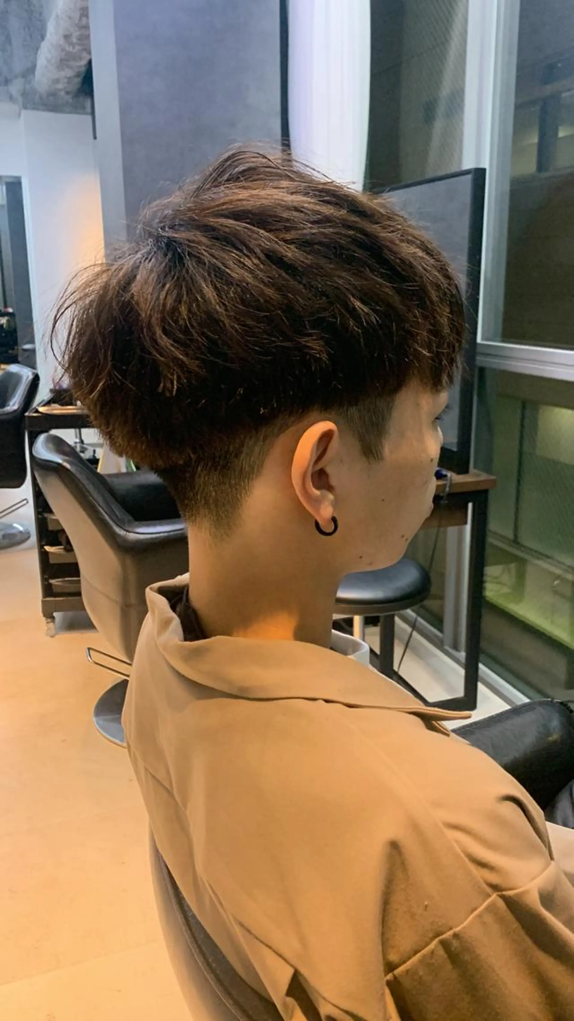 メンズ カット パーマ 毛流れが作れる 縮毛矯正/渡部純生のヘアスタイル