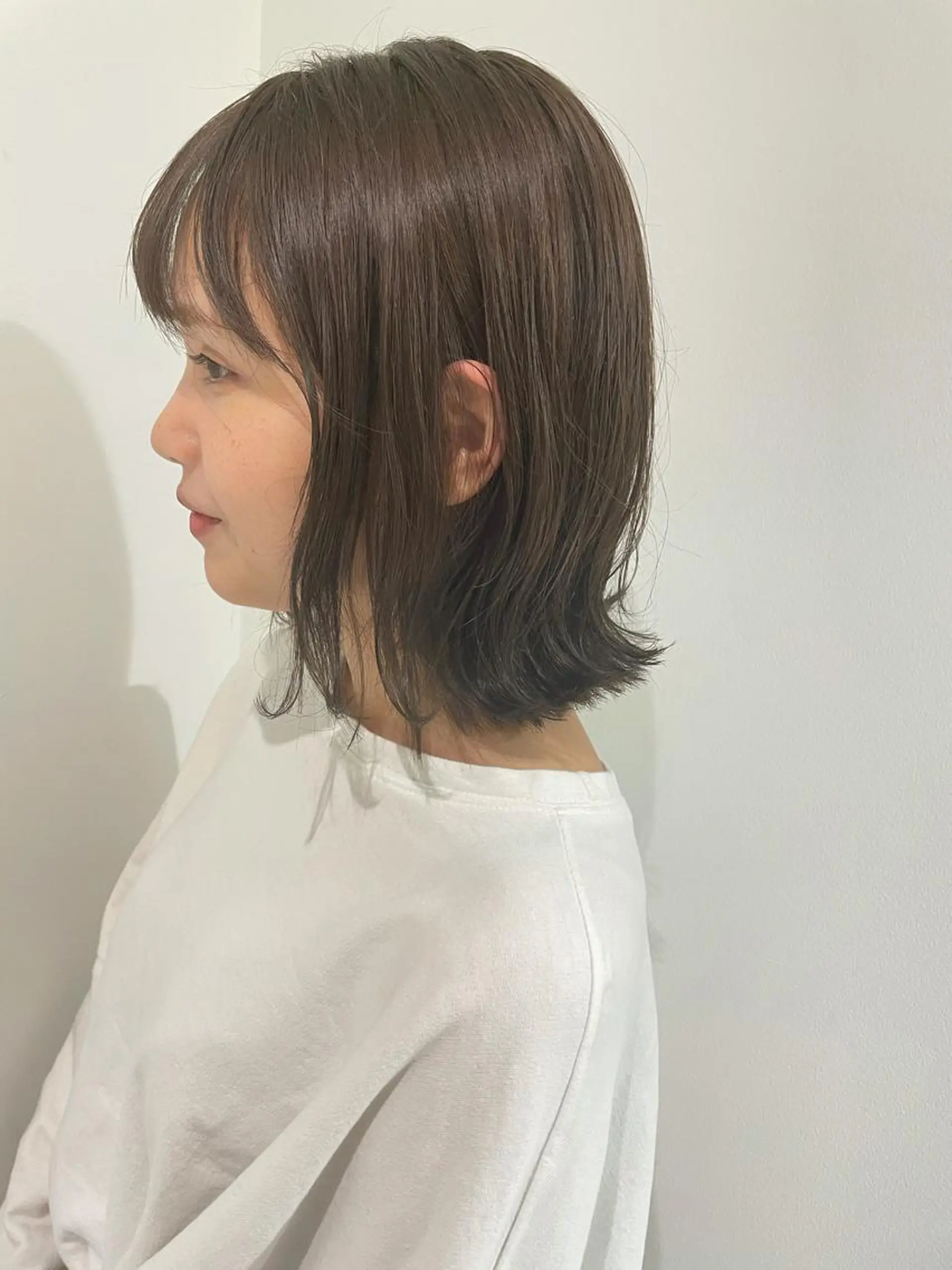 ミディアム カラー ブリーチ 透明感カラー ブリーチなしカラー ブリーチ/レイヤー 🌻Mutsumiのヘアスタイル