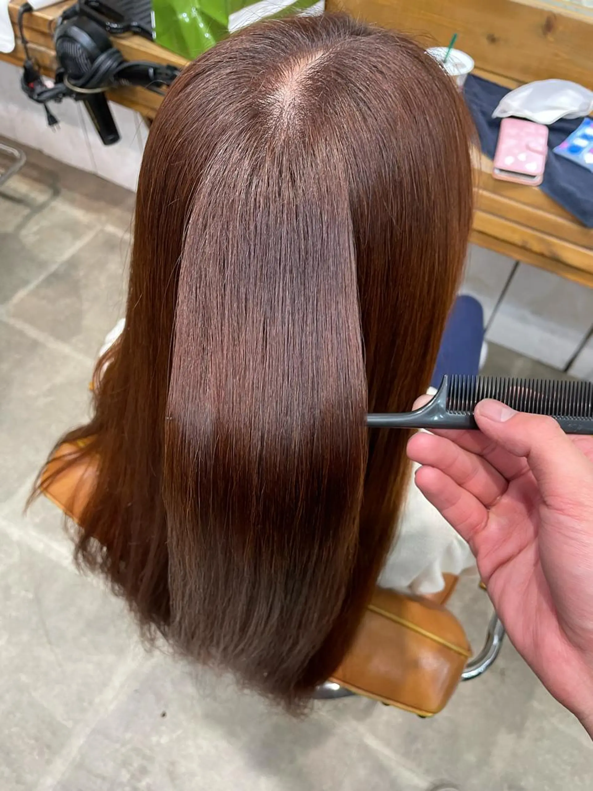 ロング カラー 松田 恋のヘアスタイル