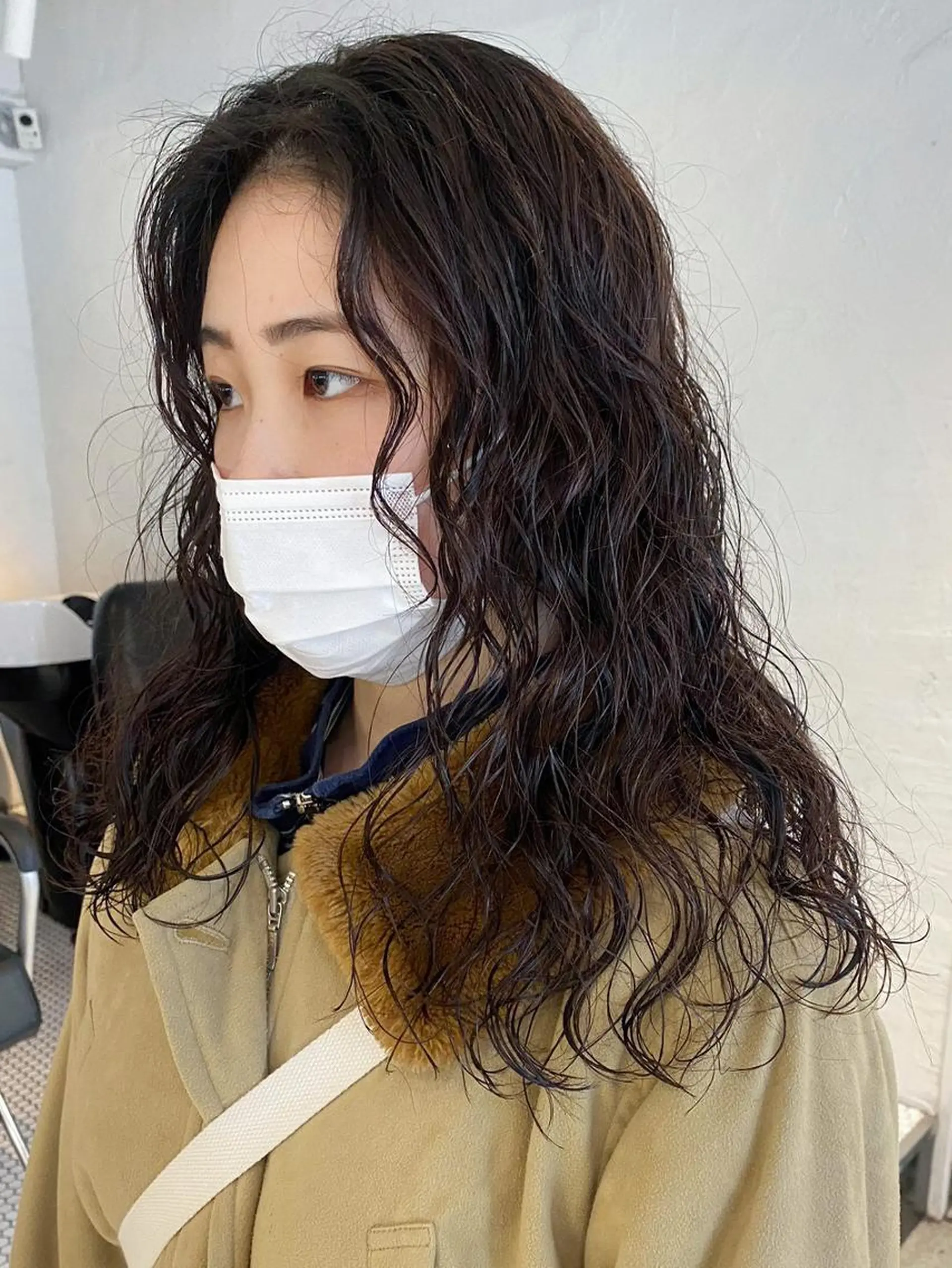 セミロング カラー パーマ ヘアアレンジ セミロングパーマ カット ヘアカラー トリートメント ITbyALBUM 中野店のヘアスタイル