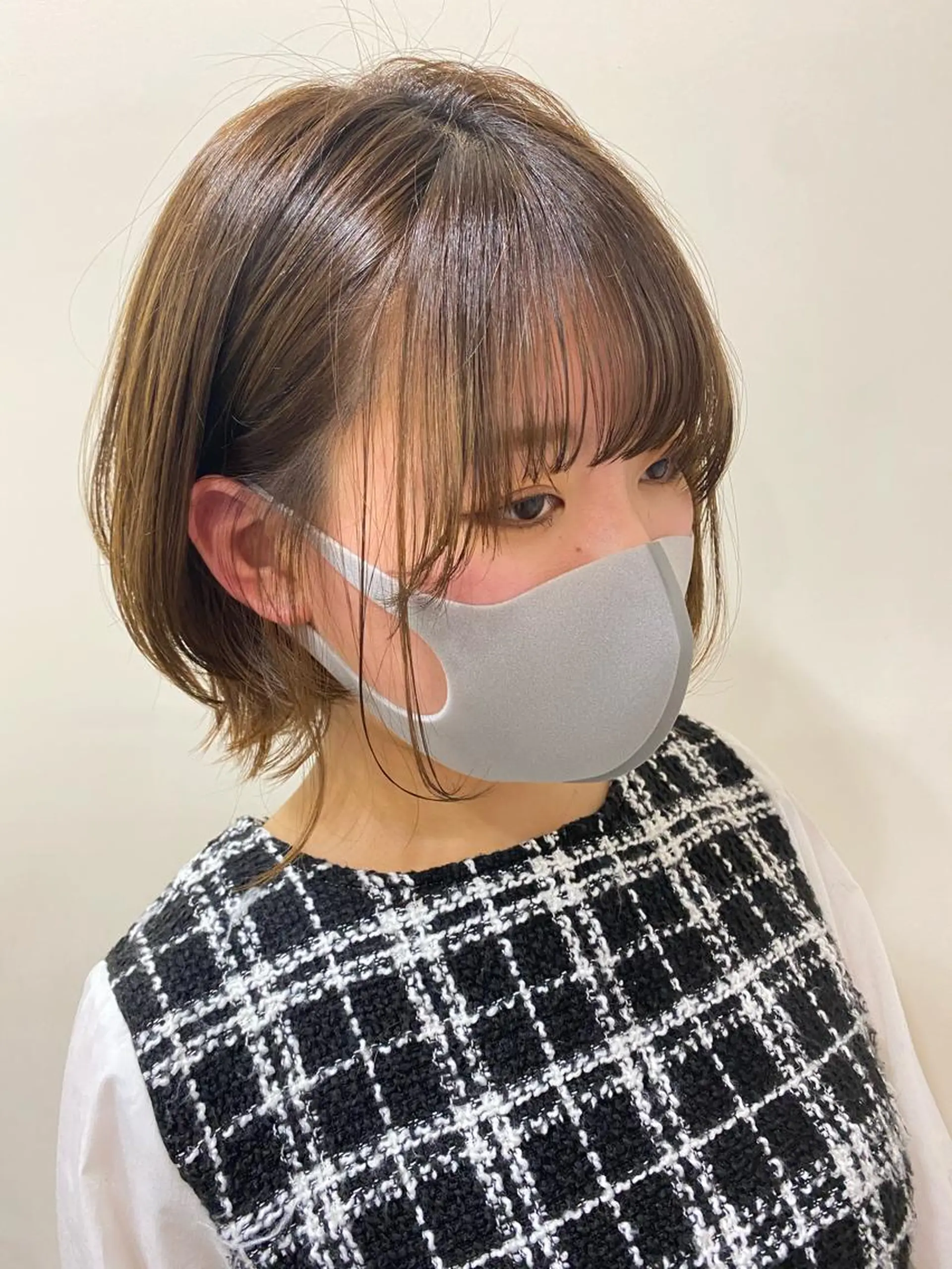 ショート ボブレイヤー ボブ レイヤーカット prier×kewhair所属・北山 なるみのヘアスタイル