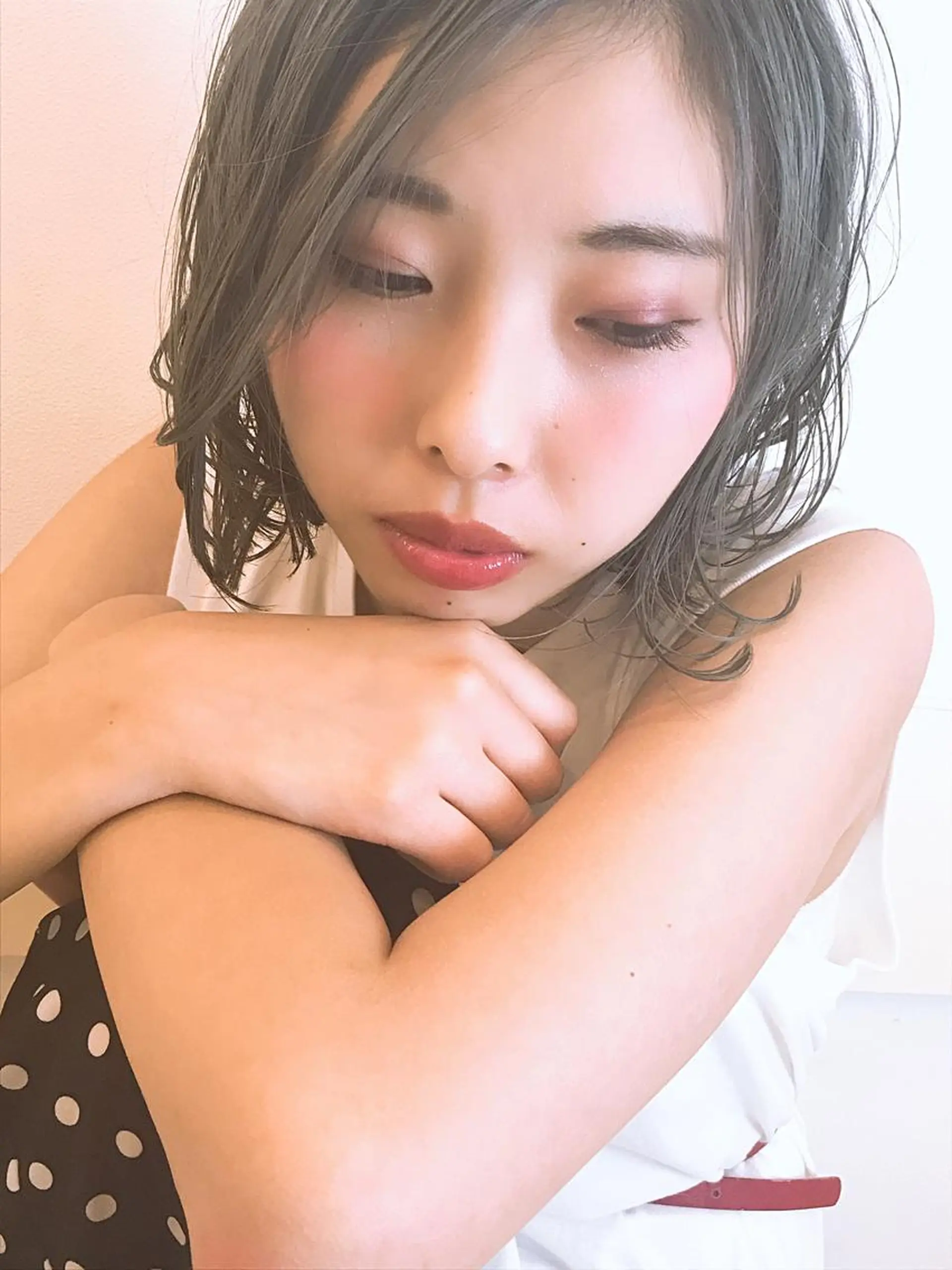 ミディアム カラー パーマ トータルビューティー K:R鶴川のヘアスタイル