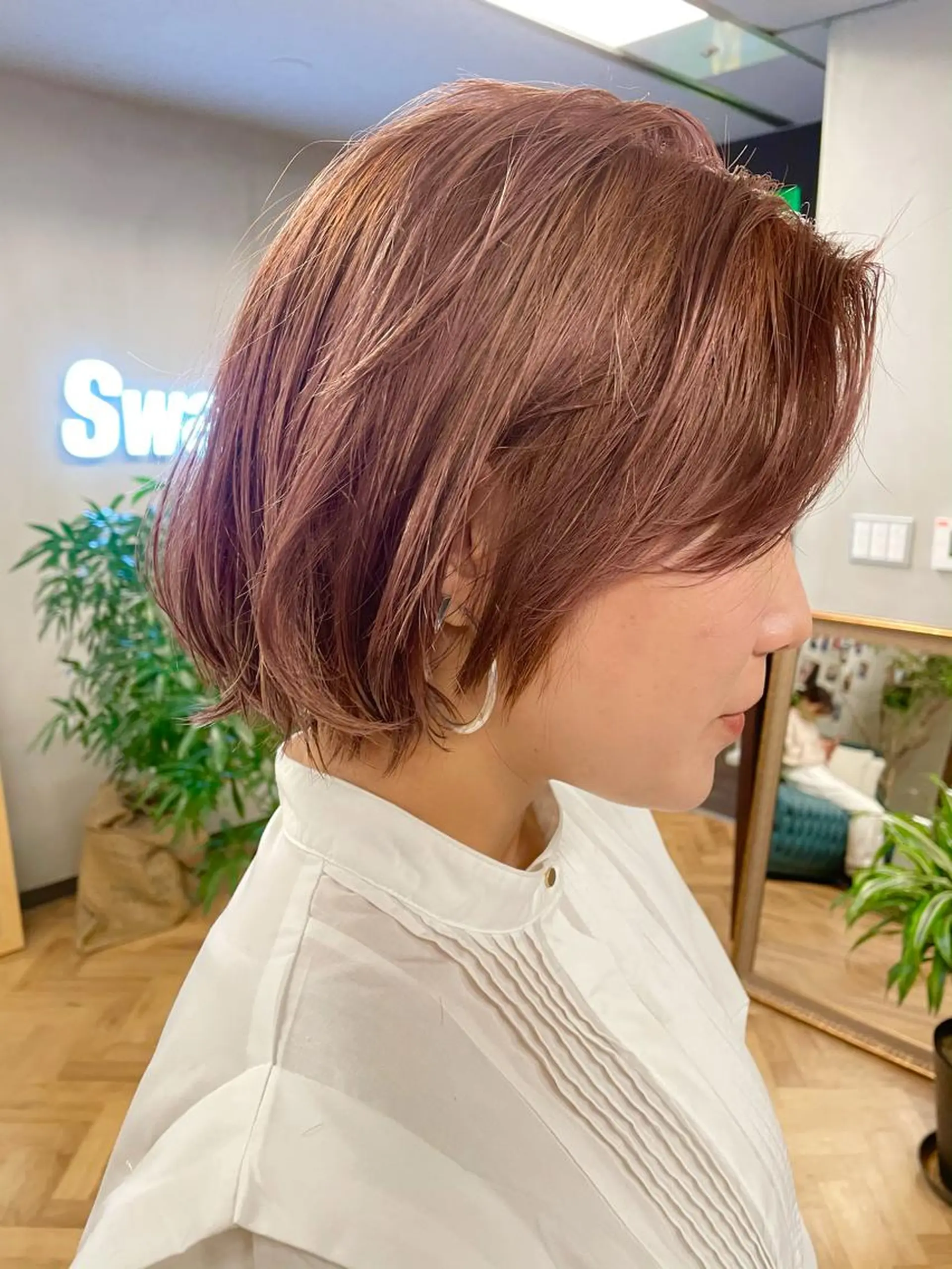 ショート カラー カット ヘアカラー トリートメント tatsumi/ボブ ウルフ/レイヤーのヘアスタイル