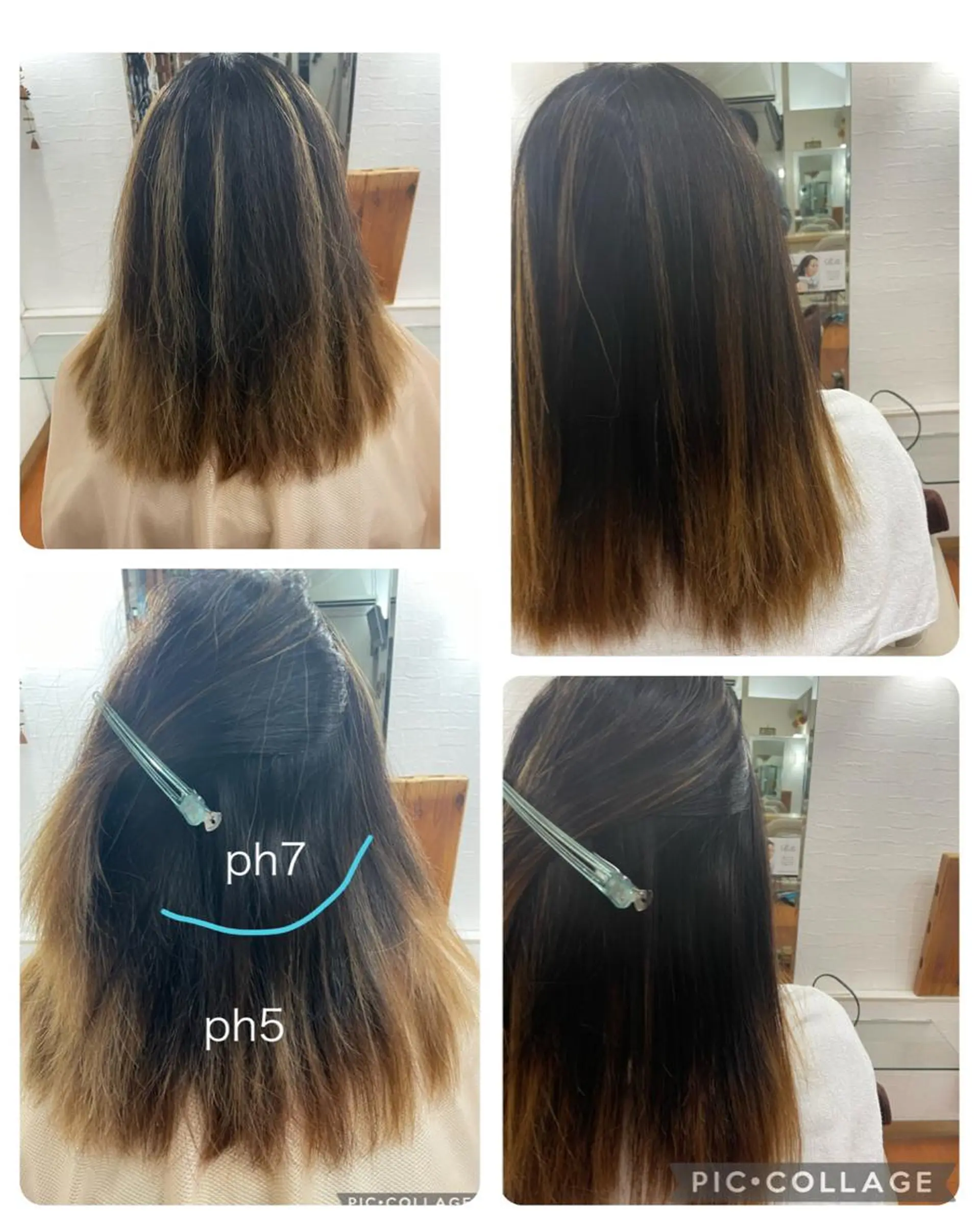 セミロング 酸性ストレート La Bonheur hair cheri久喜店所属・あかぎ あやのヘアスタイル