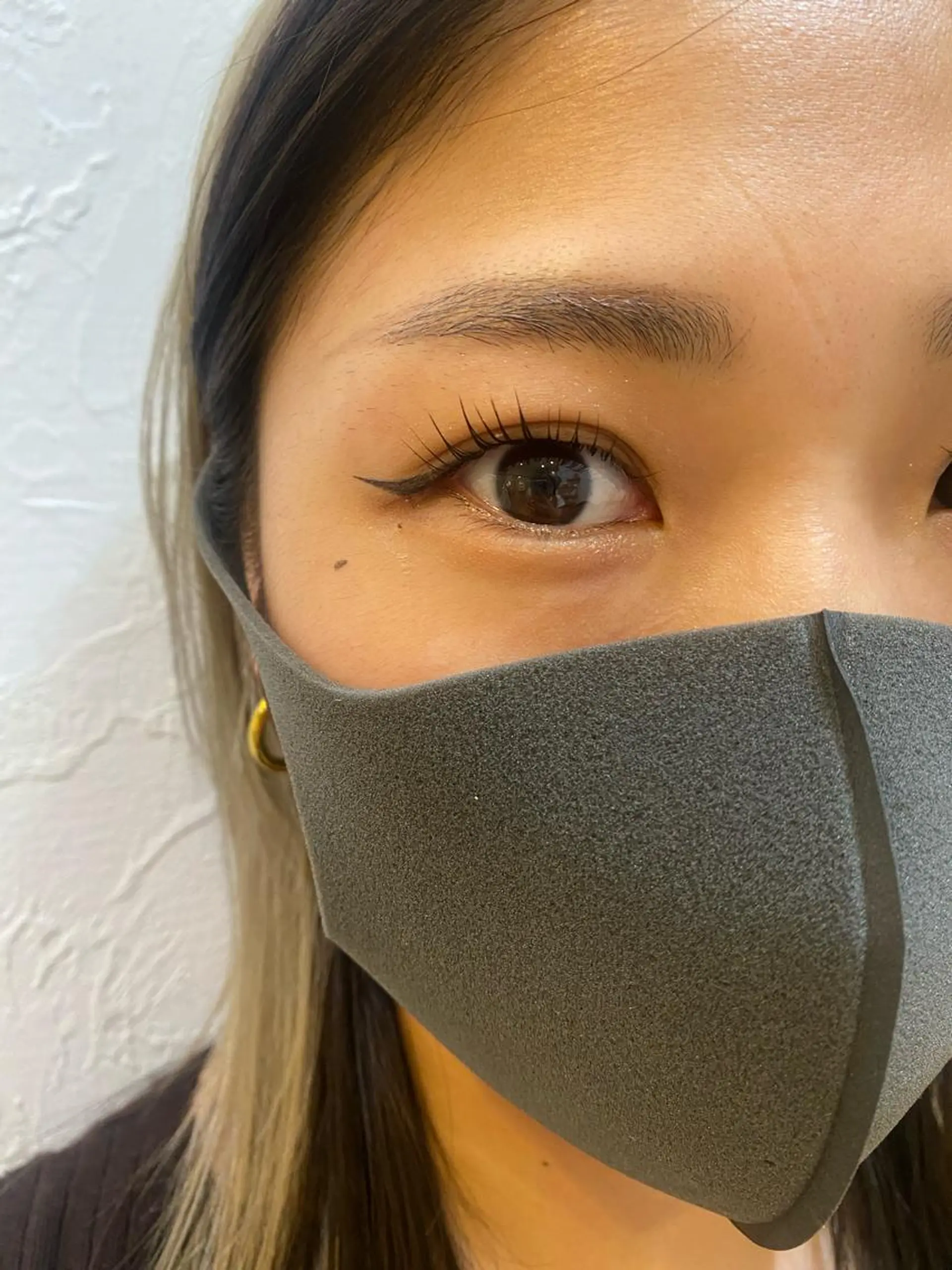 マツエク・マツパ パリジェンヌラッシュリフト 一重×まつ毛パーマ マツパ ブリーチなしカラー ダブルカラーエクステのヘアスタイル