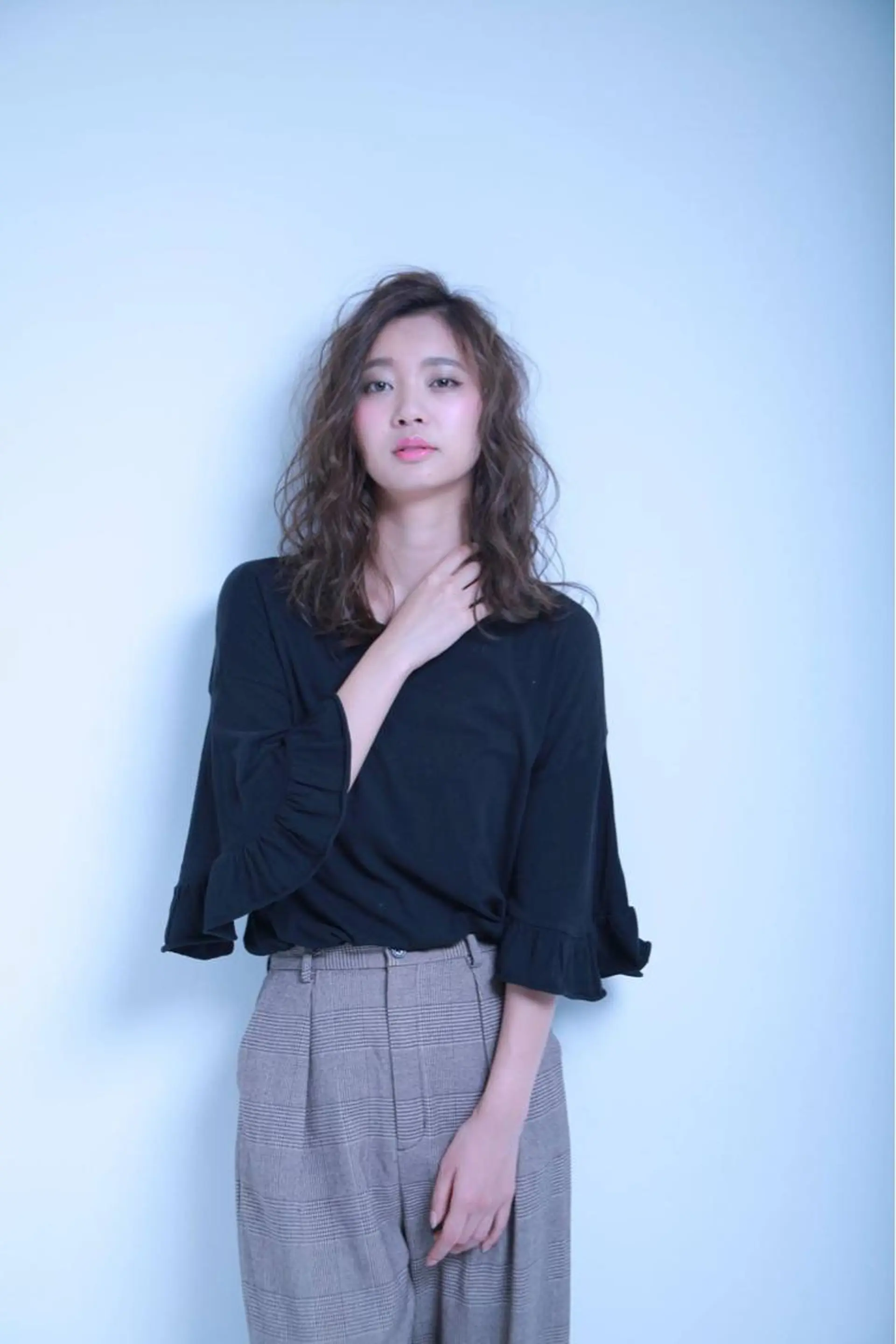 セミロング カラー ヘアアレンジ knock【ノック】所属・烏丸韓国ヘア🇰🇷 ayaka🎀のヘアスタイル