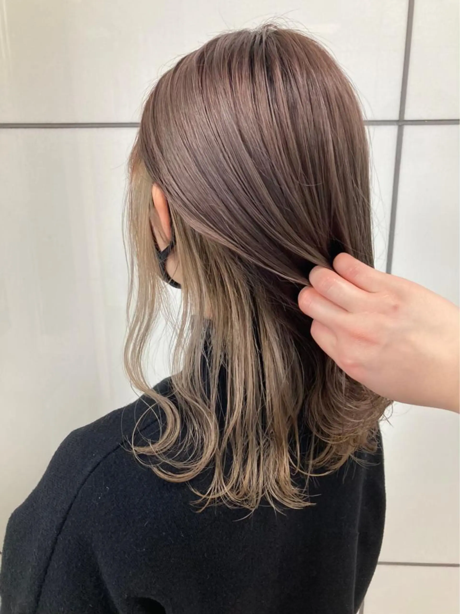 ミディアム カラー カット ヘアカラー トリートメント 小澤 一稀のヘアスタイル