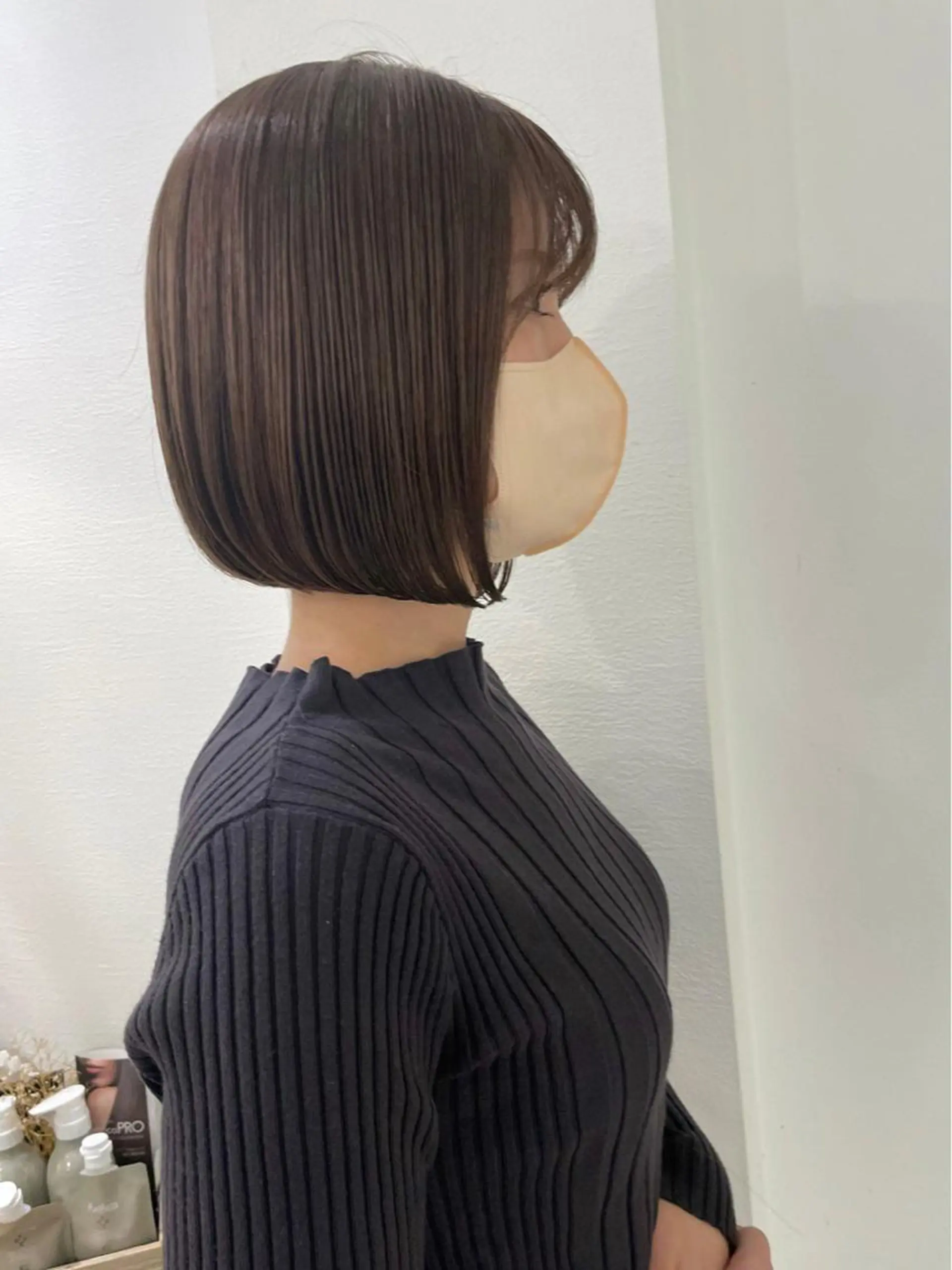 ショート カット ヘアカラー トリートメント ボブ/縮毛矯正 髪質改善/もえるのヘアスタイル