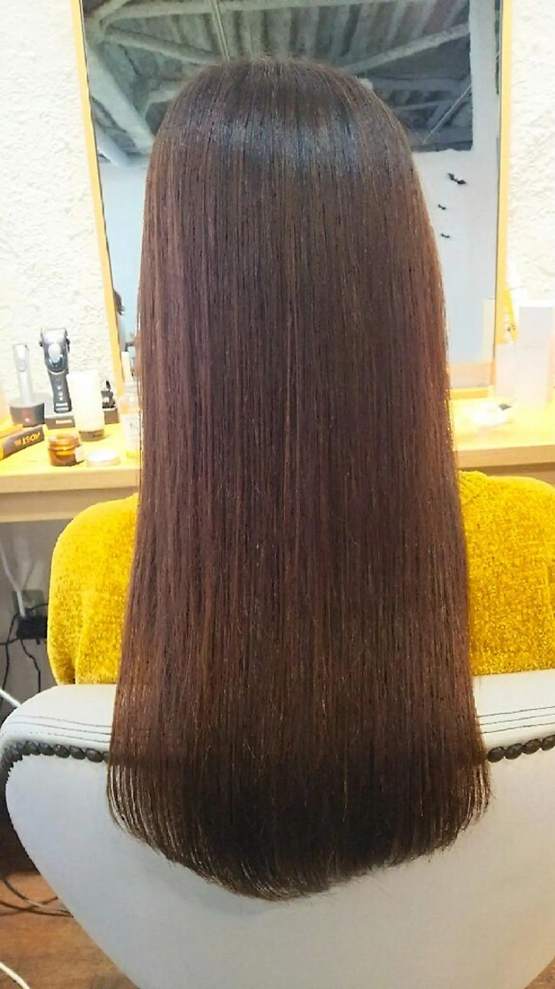 ロング パーマ 髪質改善 トリートメント こだしま   みなのヘアスタイル