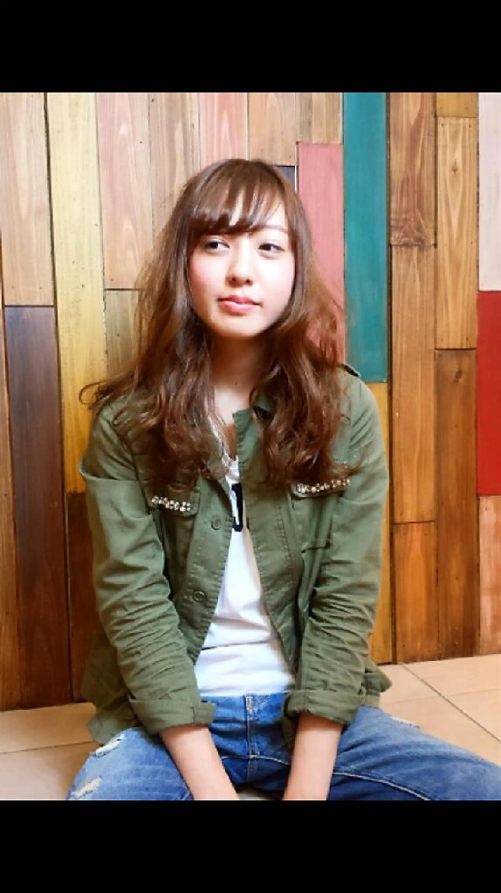 ロング カラー パーマ スタイル 相模大野のヘアスタイル