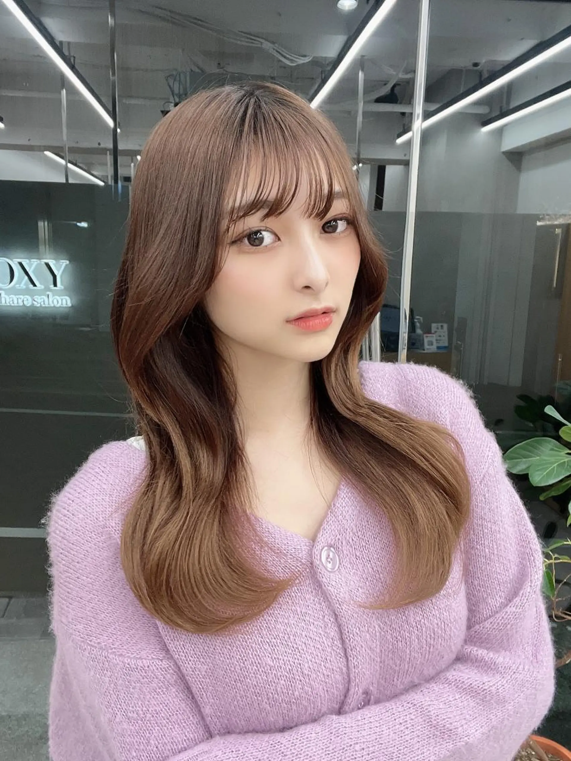 ロング カラー 🪞上品で可愛い韓国 ヘア🪞Rikutoのヘアスタイル