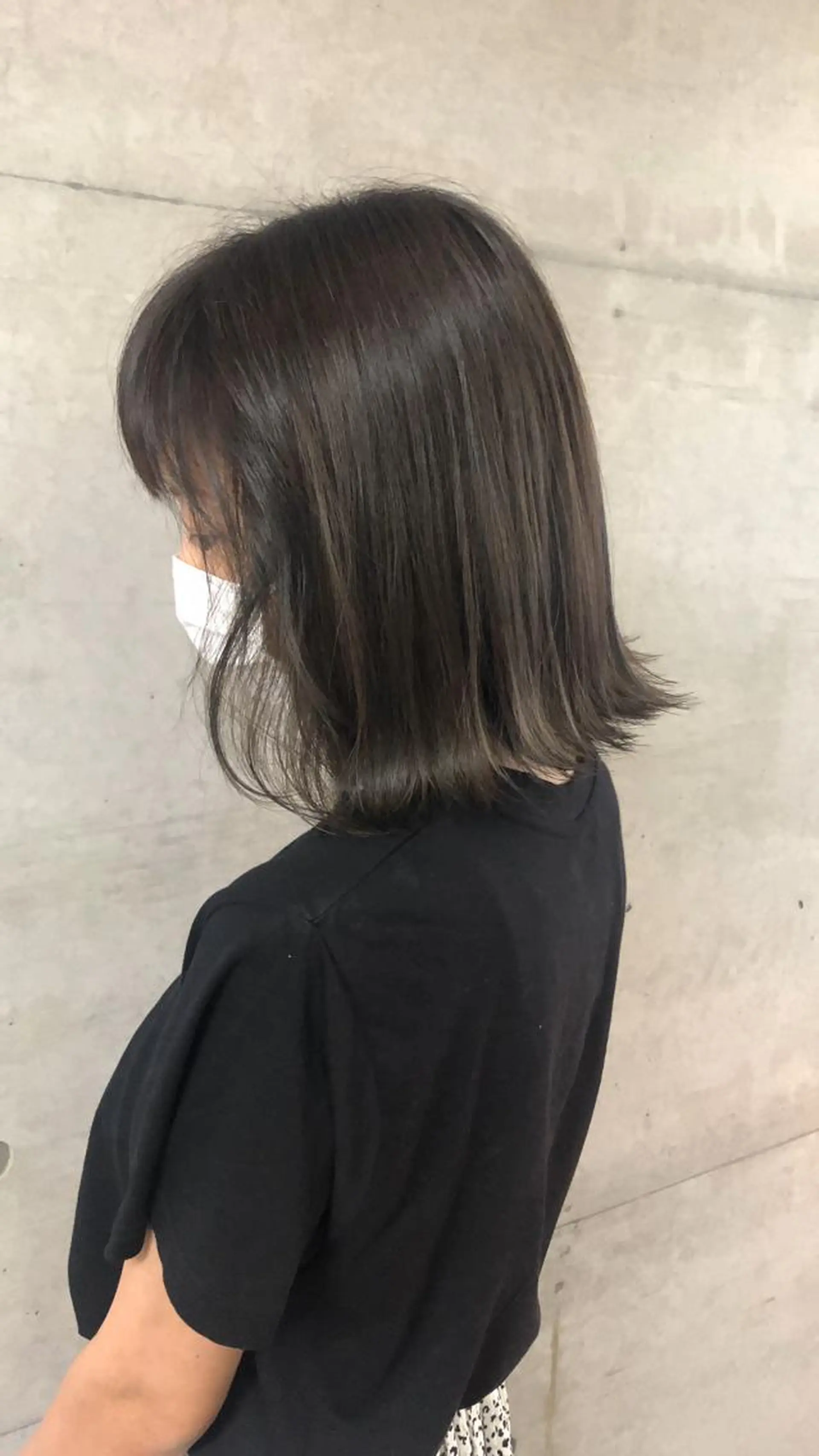 ショート カラー ダークグレー ヘアカラー nagisa /縮毛矯正のヘアスタイル
