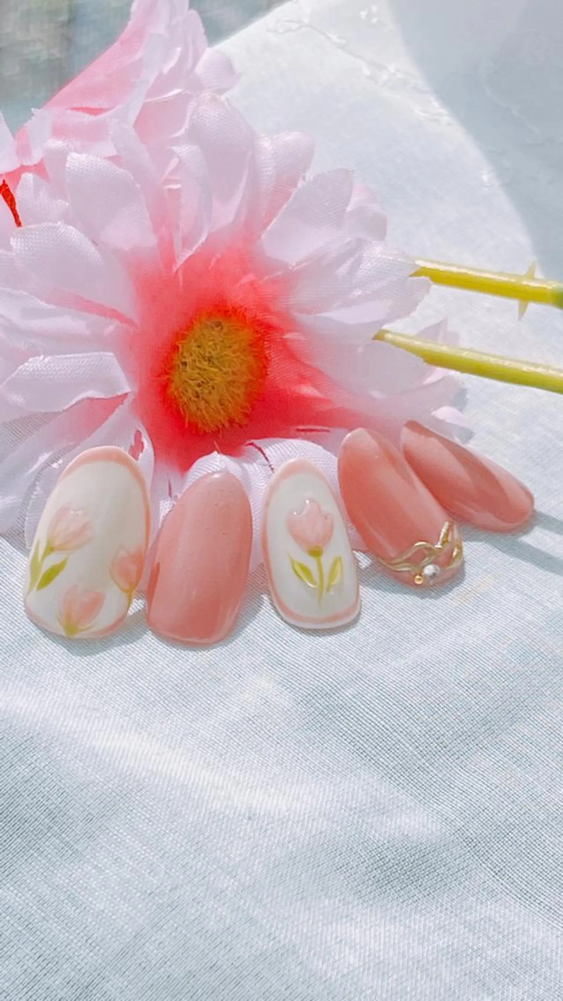 ネイル ジェルネイル 春ネイル HandSnail自宅サロン所属・HandSnail 座間自宅ネイルサロンのネイルデザイン