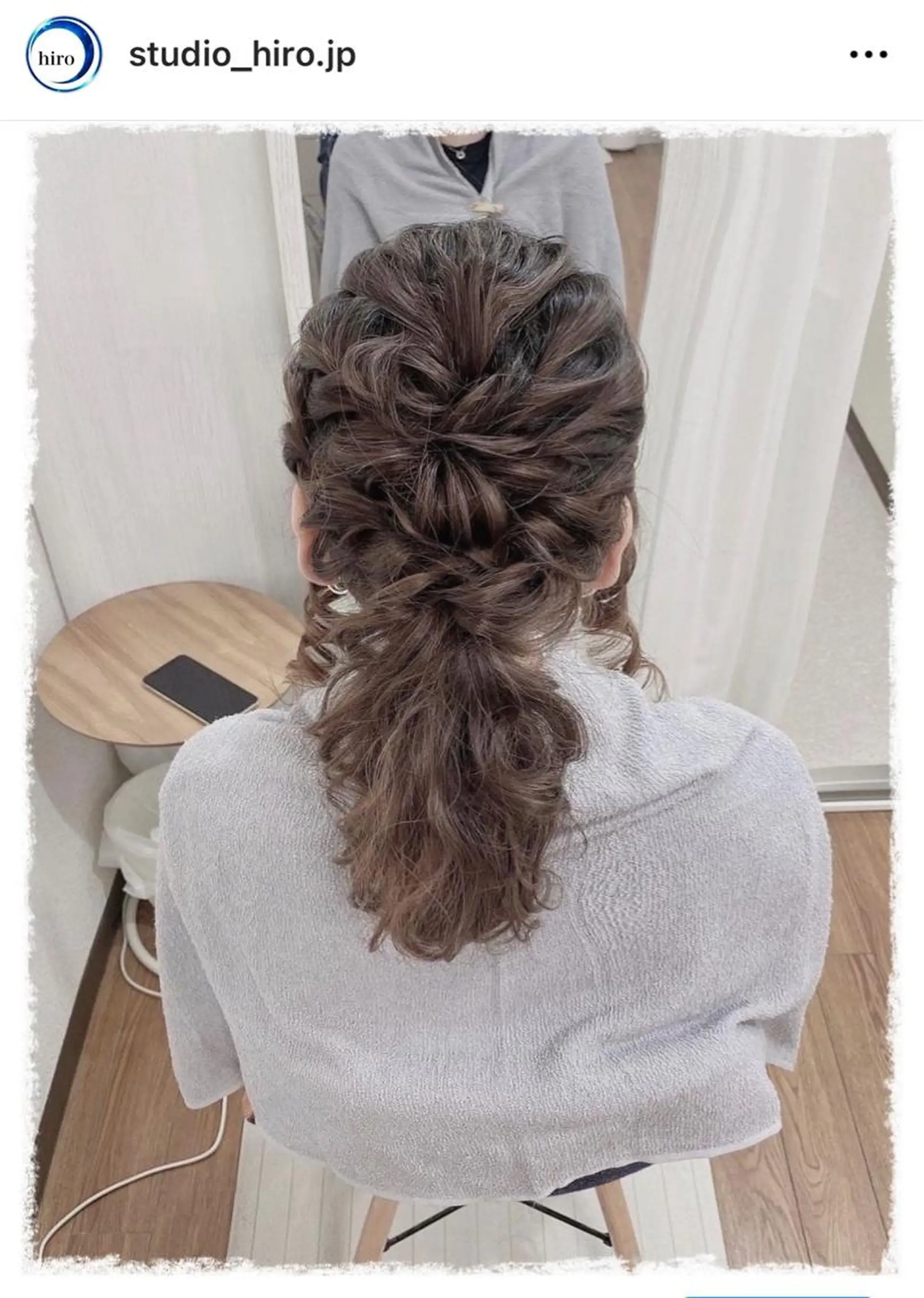 セミロング 京都.祇園セットサロン:スタジオ ヒロ【Studio hiro】所属・ヒロ(hiro) •スタジオヒロのヘアスタイル