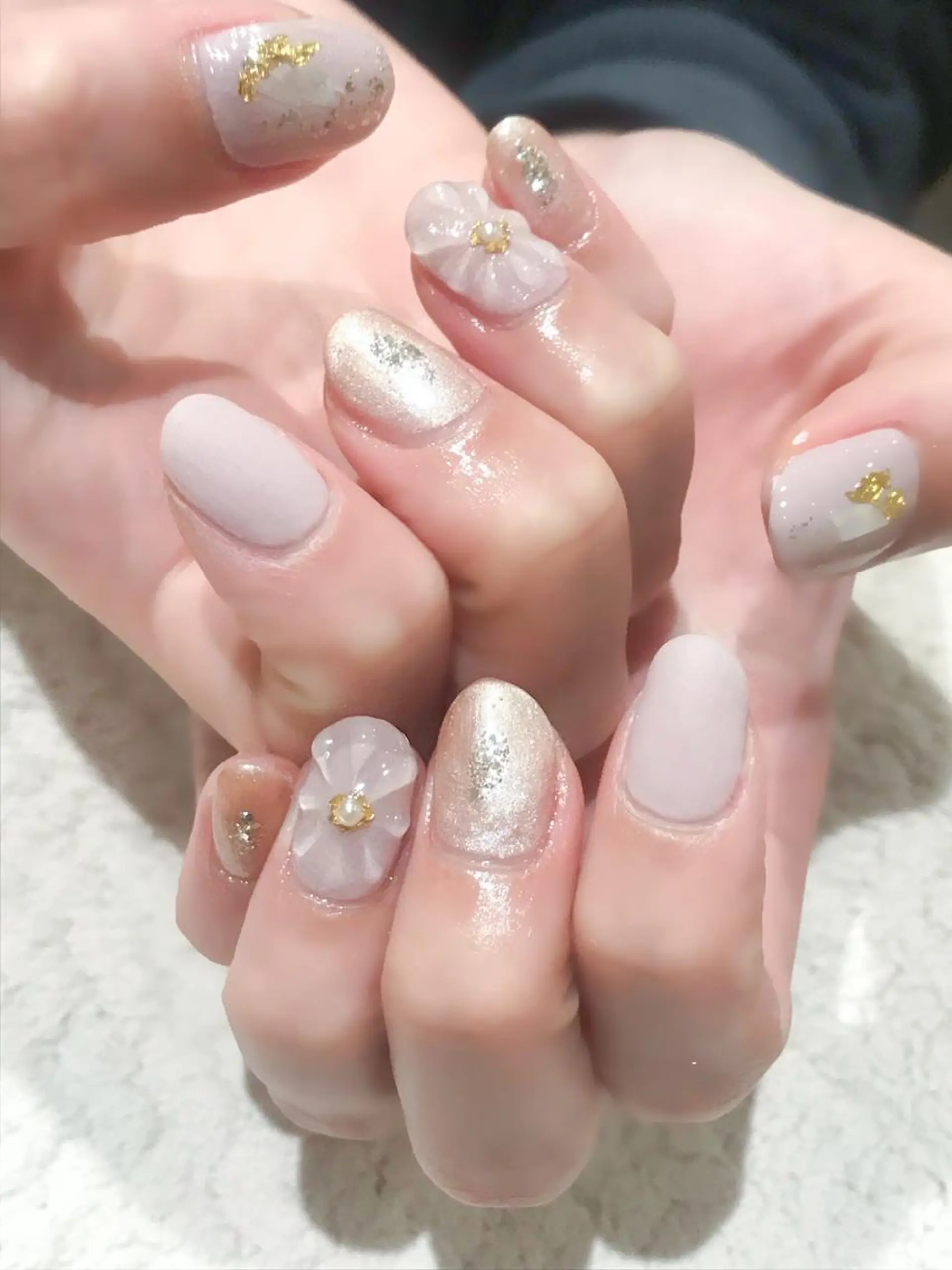 ネイル クリアネイル マットネイル Nyanco Nailのネイルデザイン